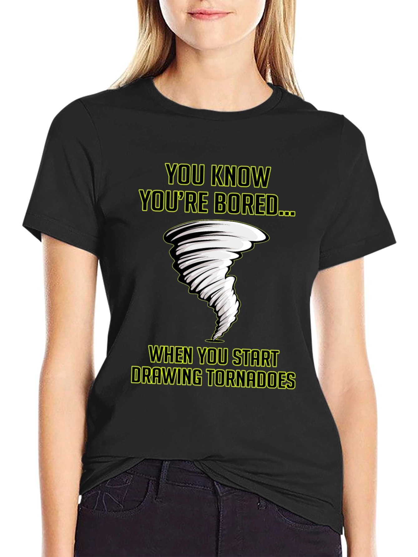 Bored Tornado T-Shirt - Funny Graphic Tee