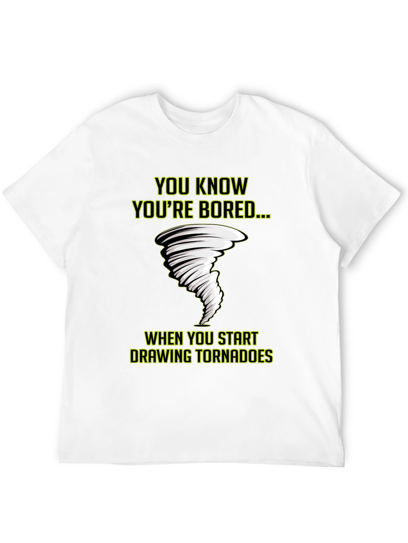 Bored Tornado T-Shirt - Funny Graphic Tee