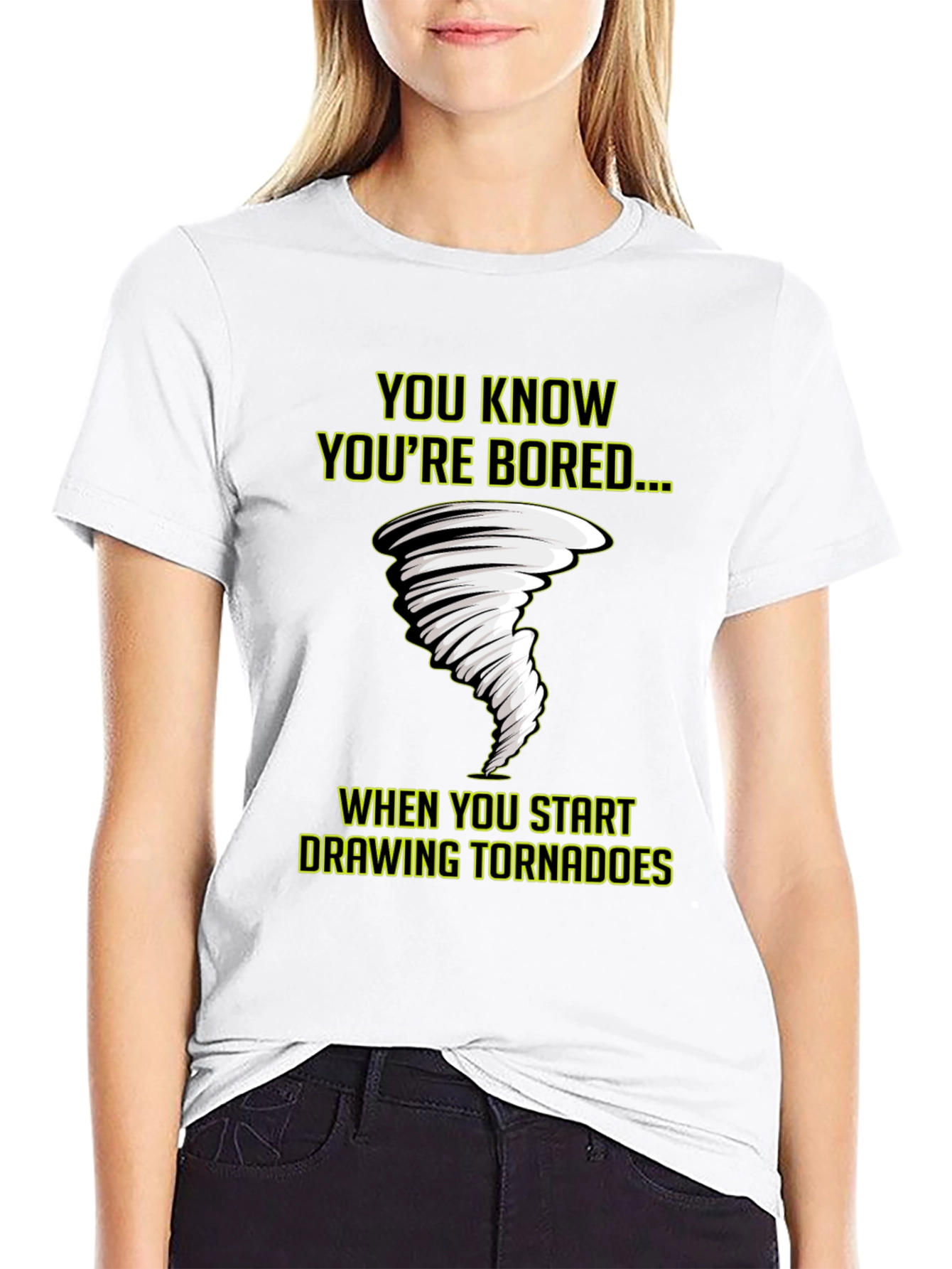 Bored Tornado T-Shirt - Funny Graphic Tee