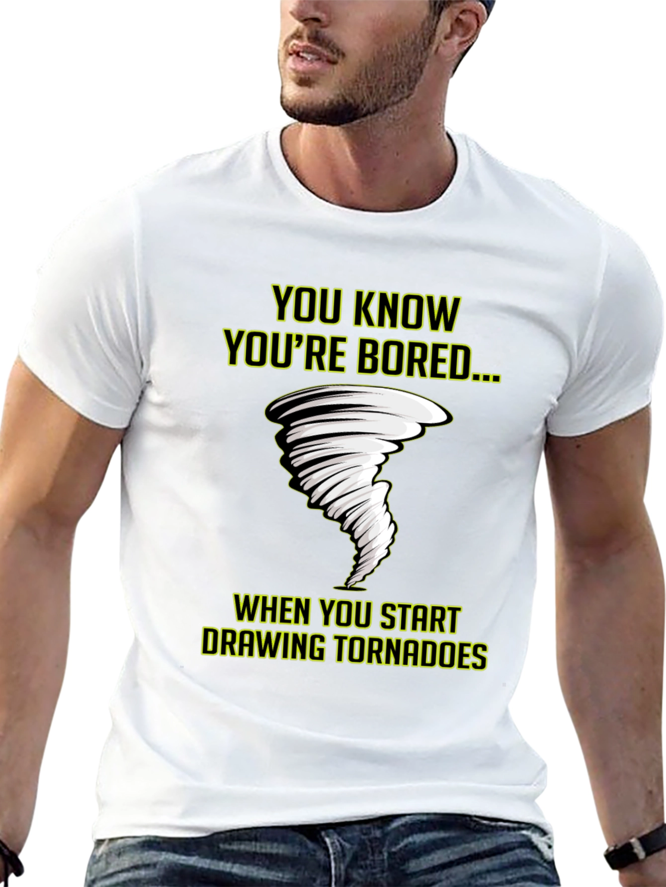 Bored Tornado T-Shirt - Funny Graphic Tee