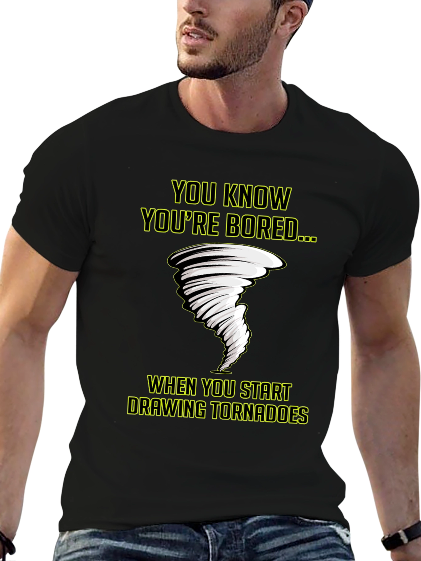 Bored Tornado T-Shirt - Funny Graphic Tee