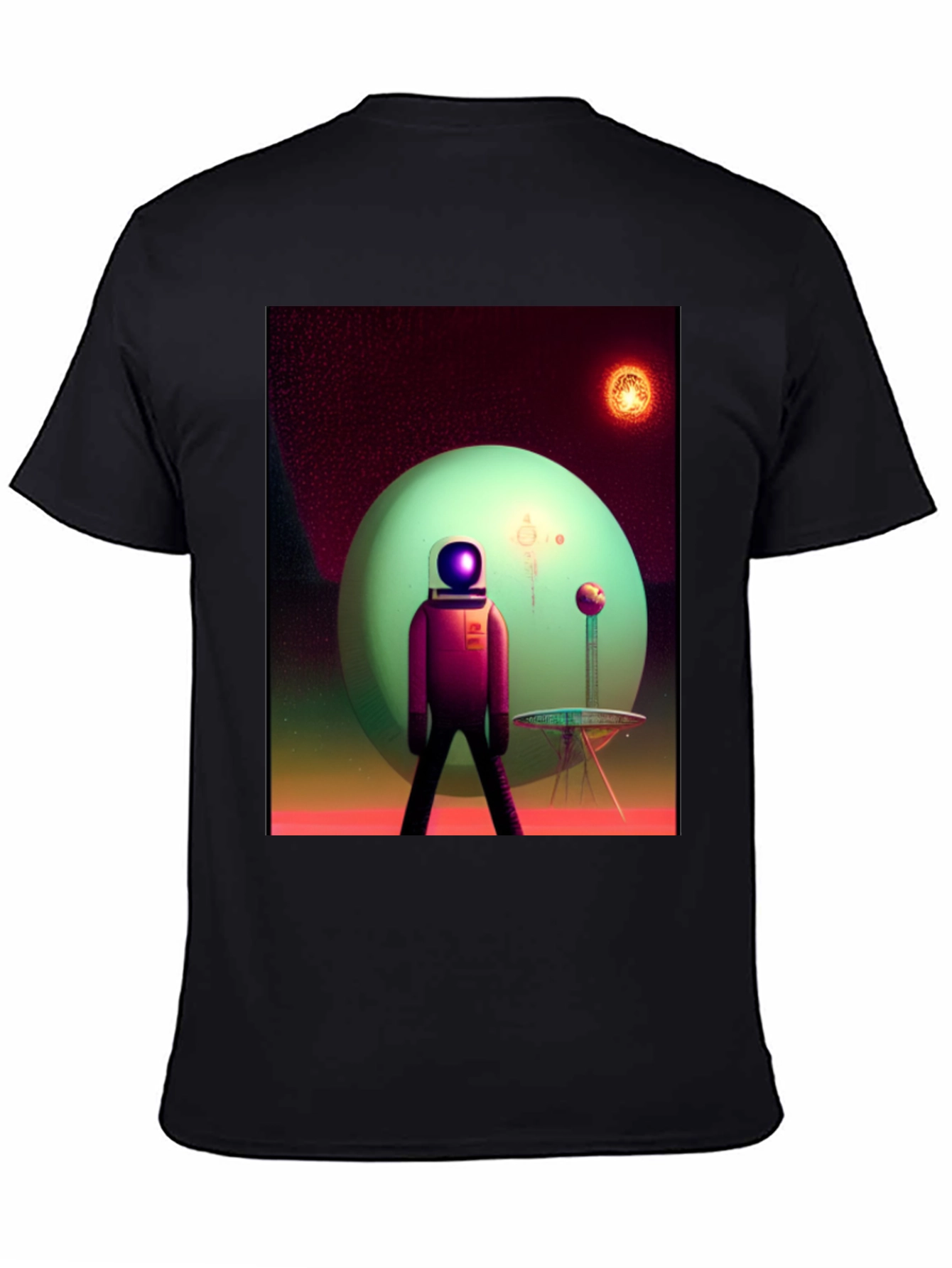 Astronaut on Alien Planet Graphic Tee