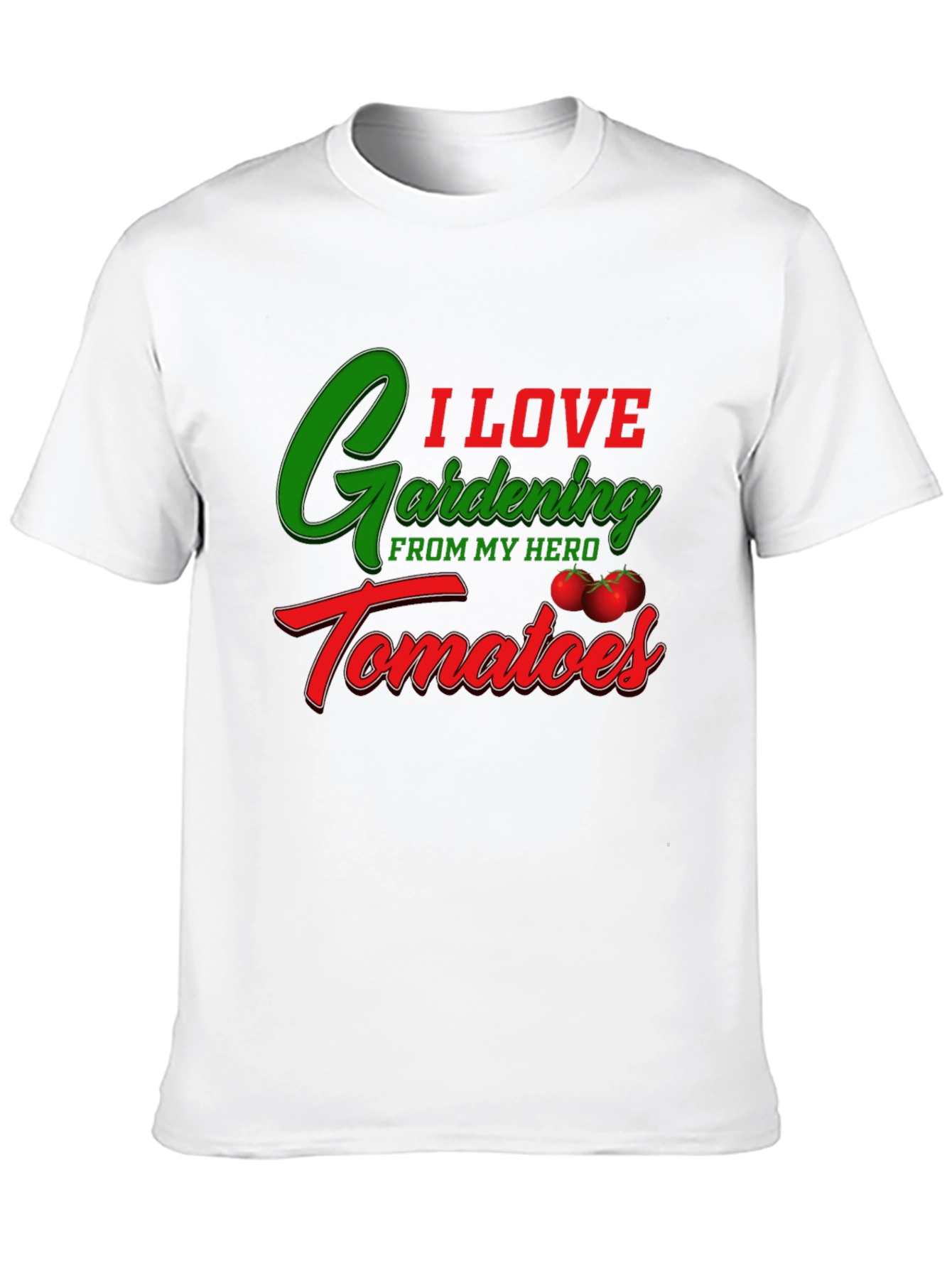 Gardening & Tomato Lover Black T-Shirt