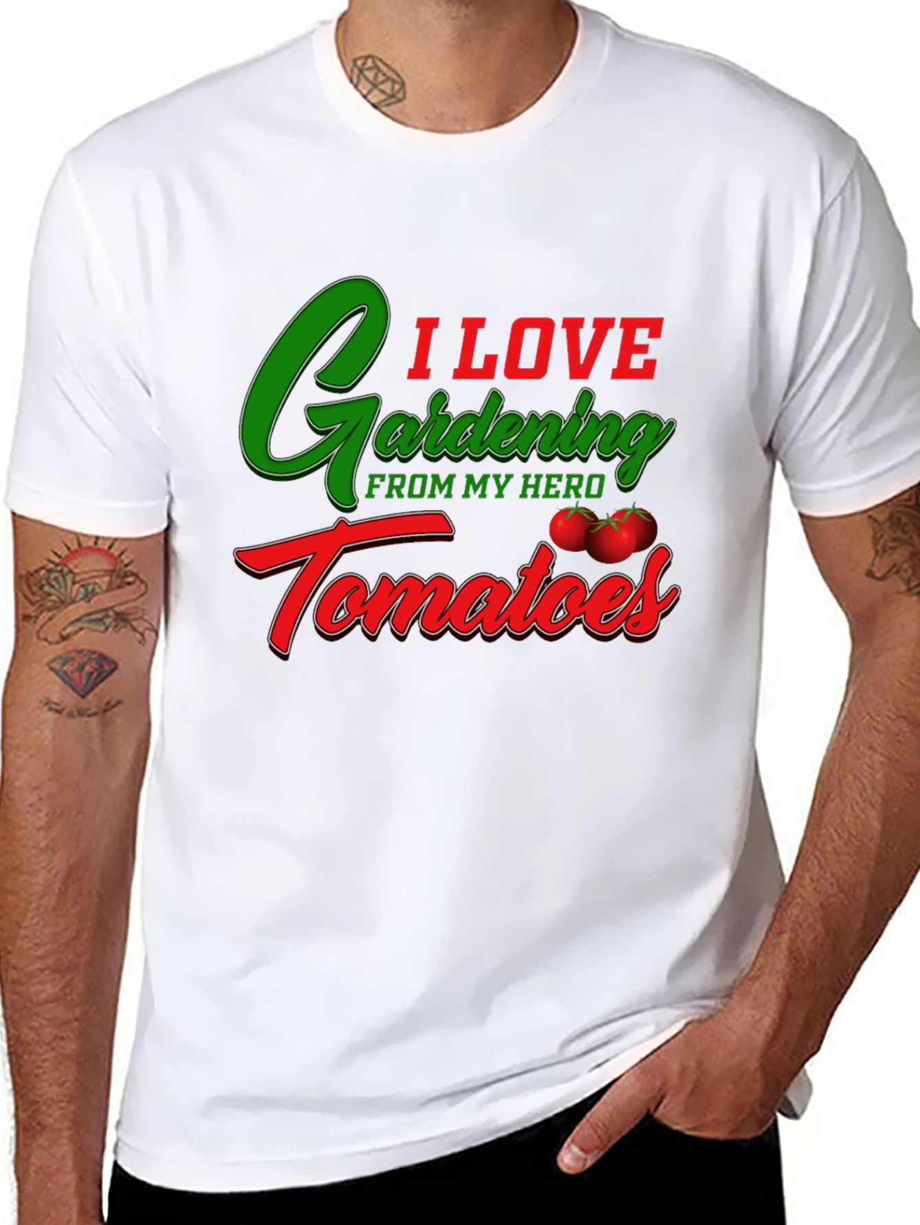 Gardening & Tomato Lover Black T-Shirt
