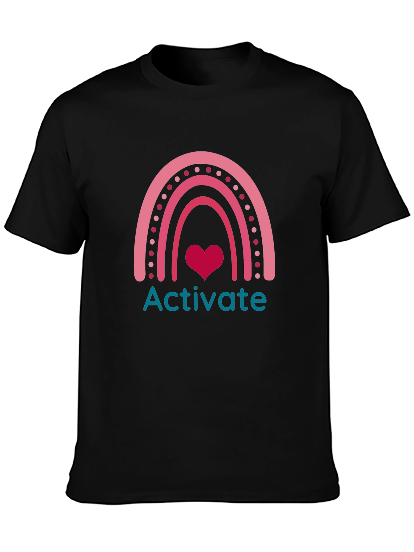 Activate Rainbow Heart Graphic Tee