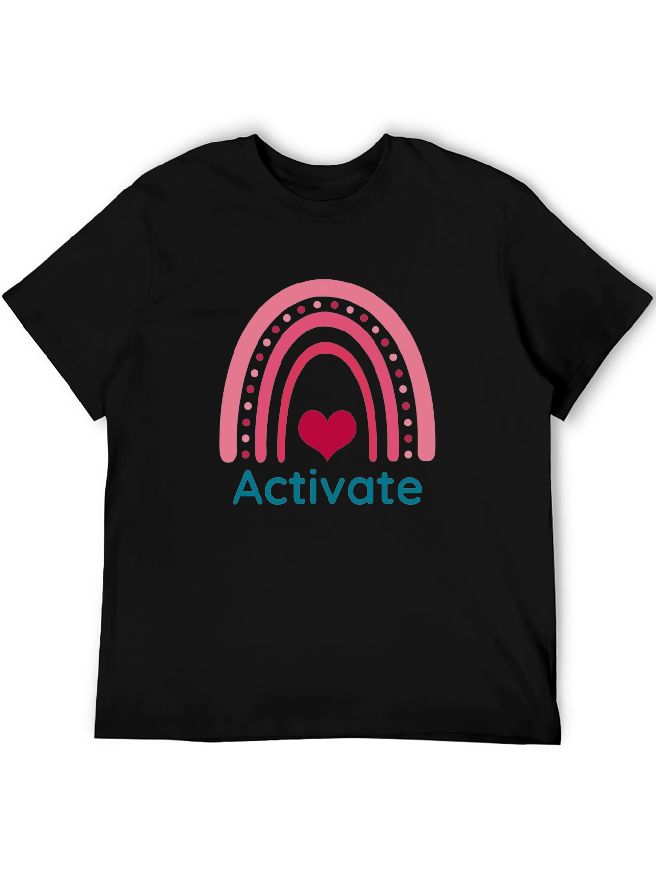 Activate Rainbow Heart Graphic Tee