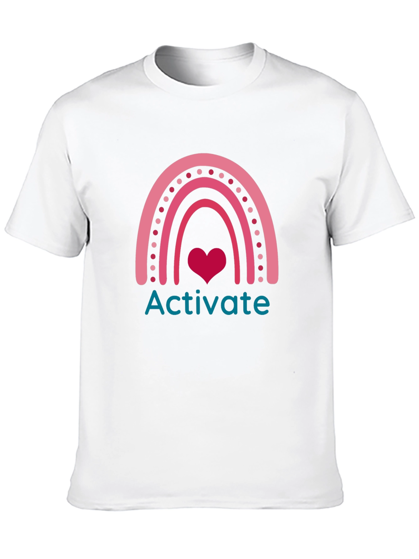 Activate Rainbow Heart Graphic Tee