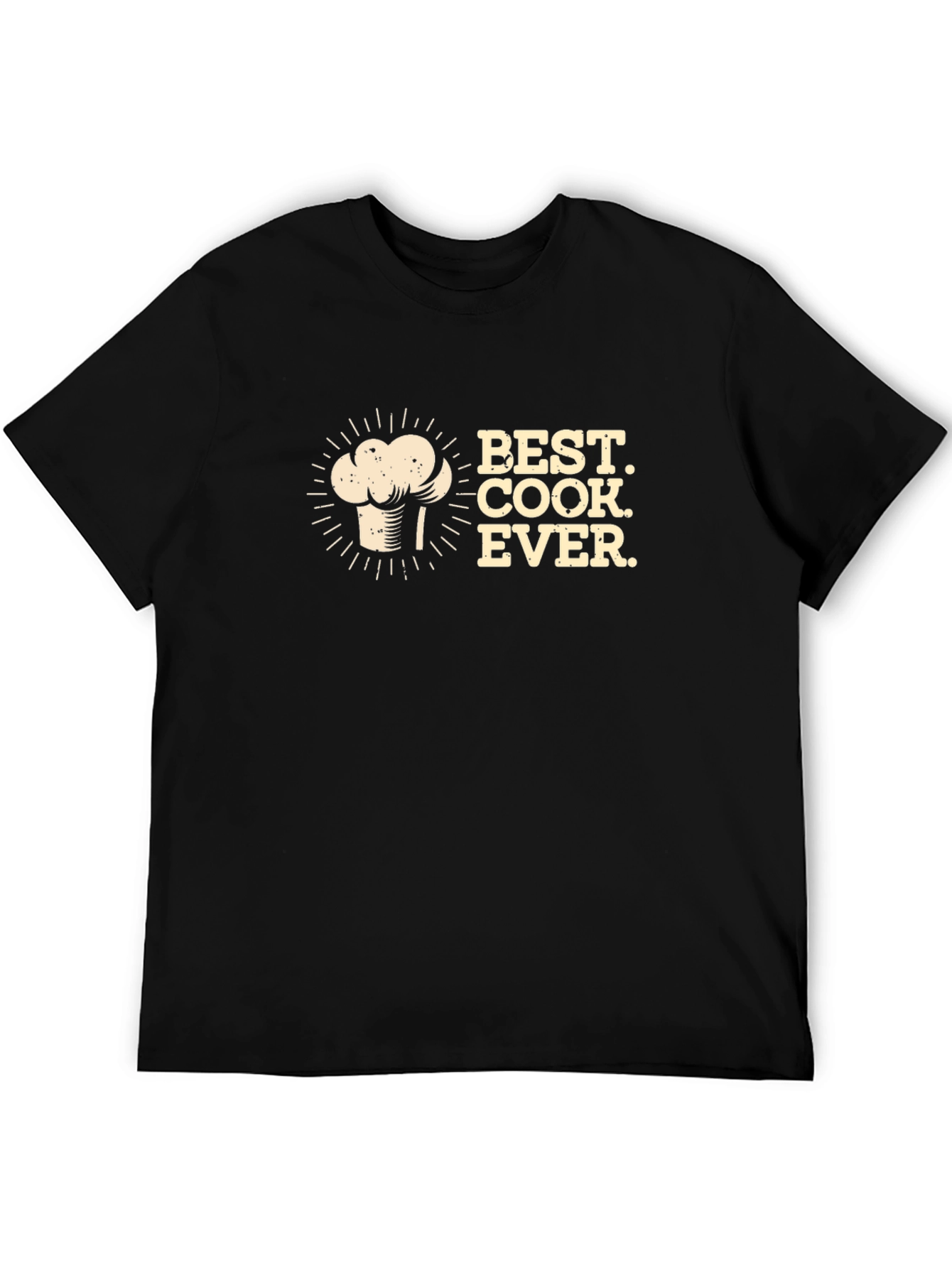 Best Cook Ever Black Graphic T-Shirt