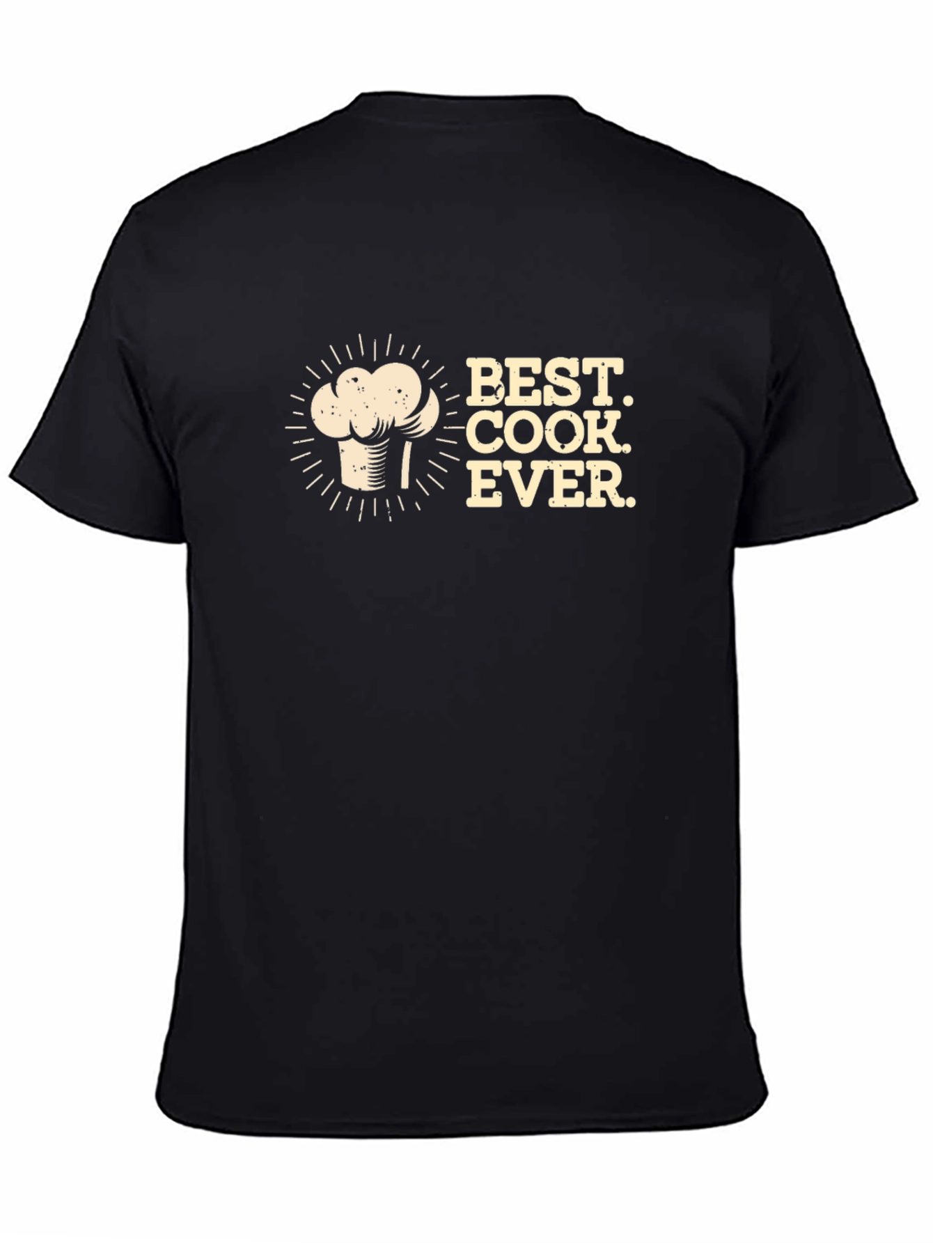 Best Cook Ever Black Graphic T-Shirt