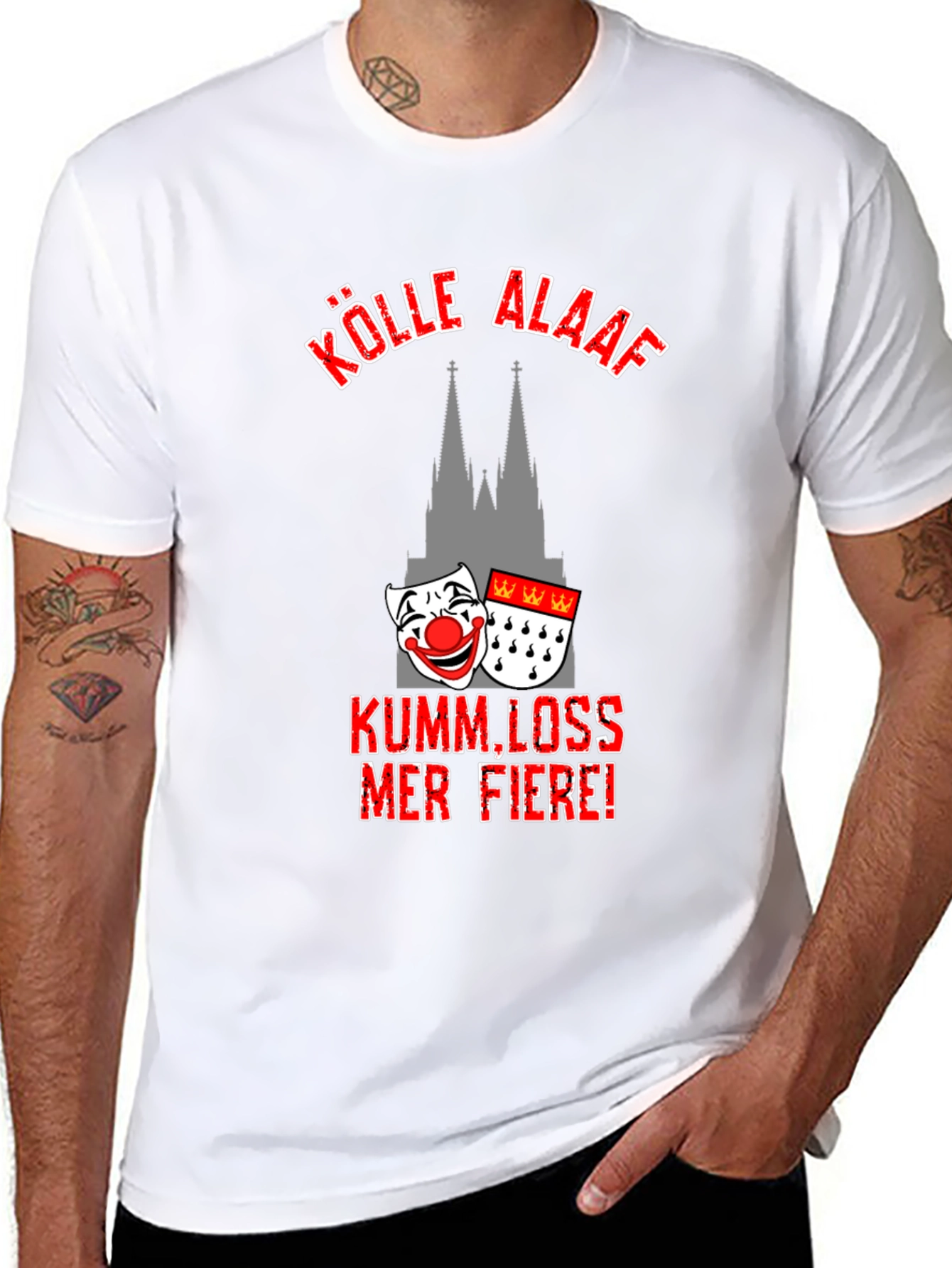 Kölle Alaaf Black T-Shirt - Cologne Carnival Tee