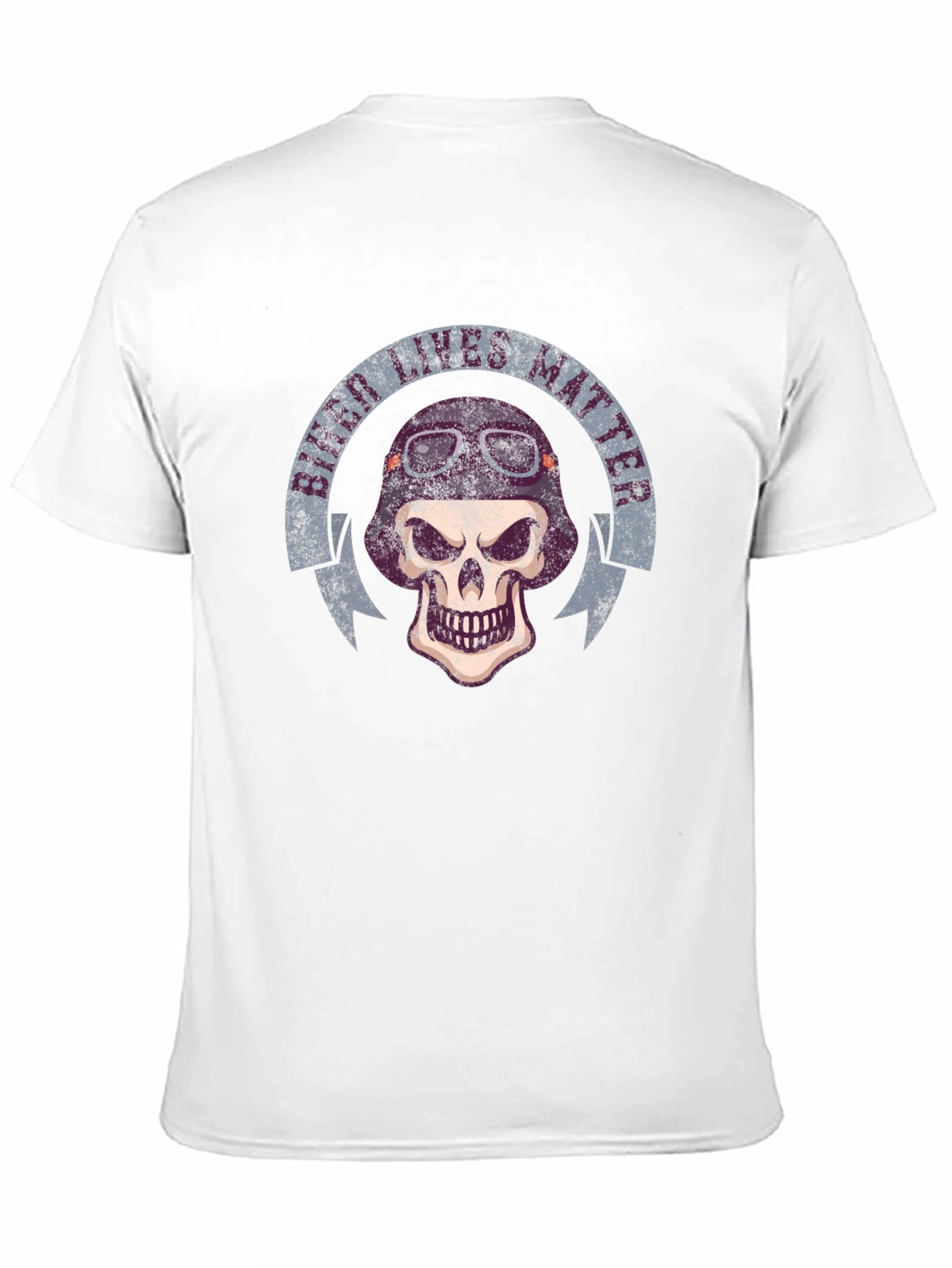 Biker Lives Matter Skull T-Shirt