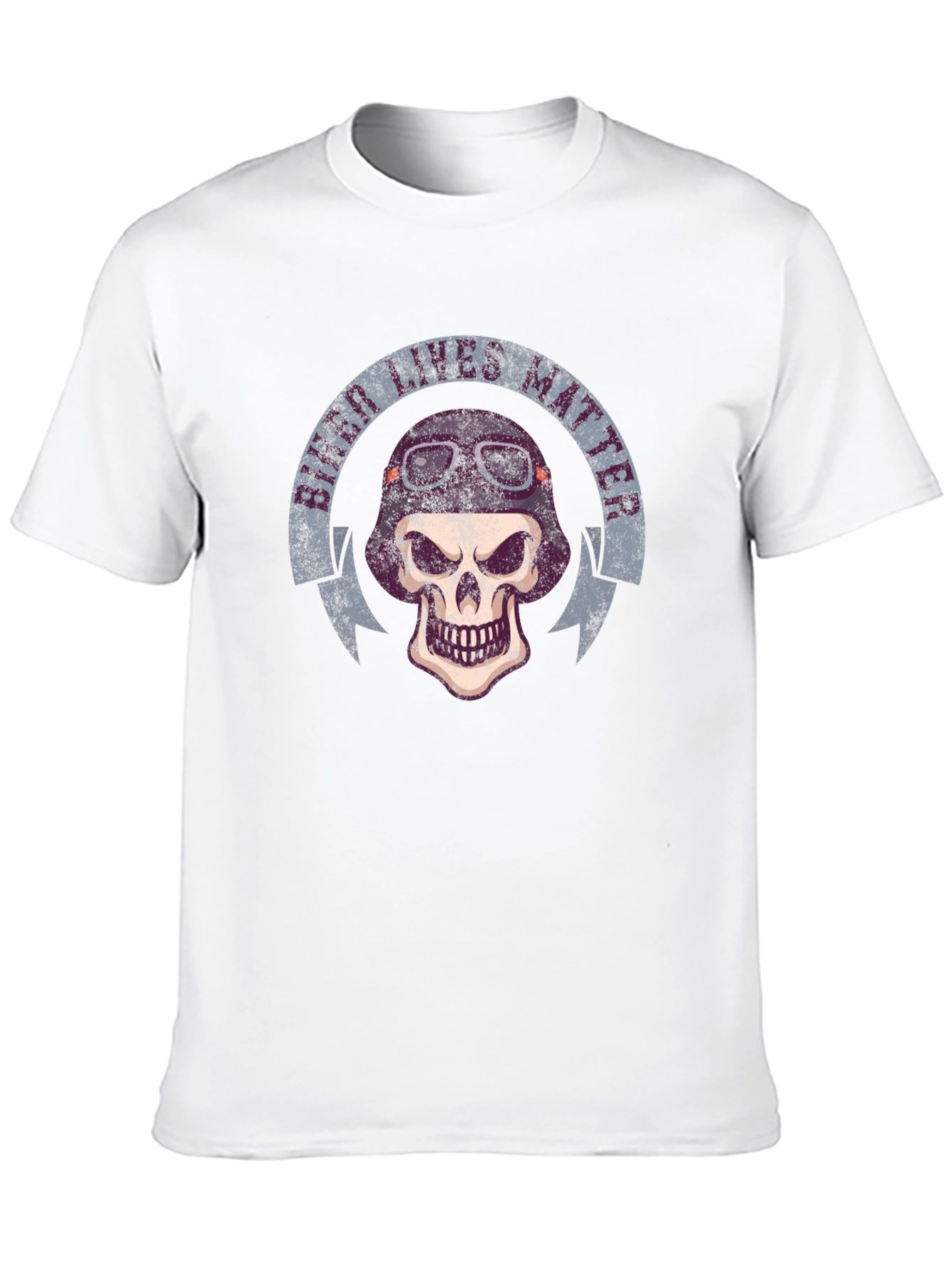 Biker Lives Matter Skull T-Shirt