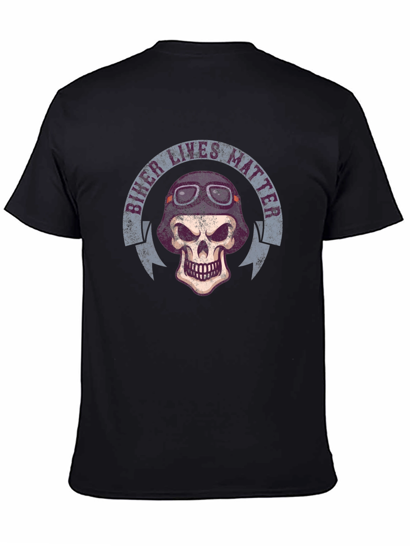 Biker Lives Matter Skull T-Shirt