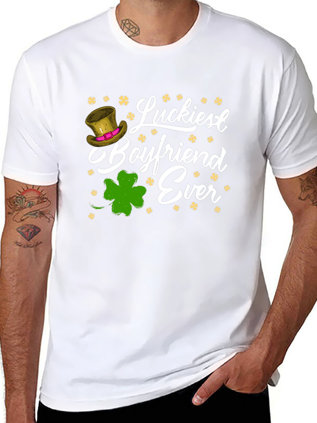 Luckiest Boyfriend Ever St. Patricks Day T-Shirt