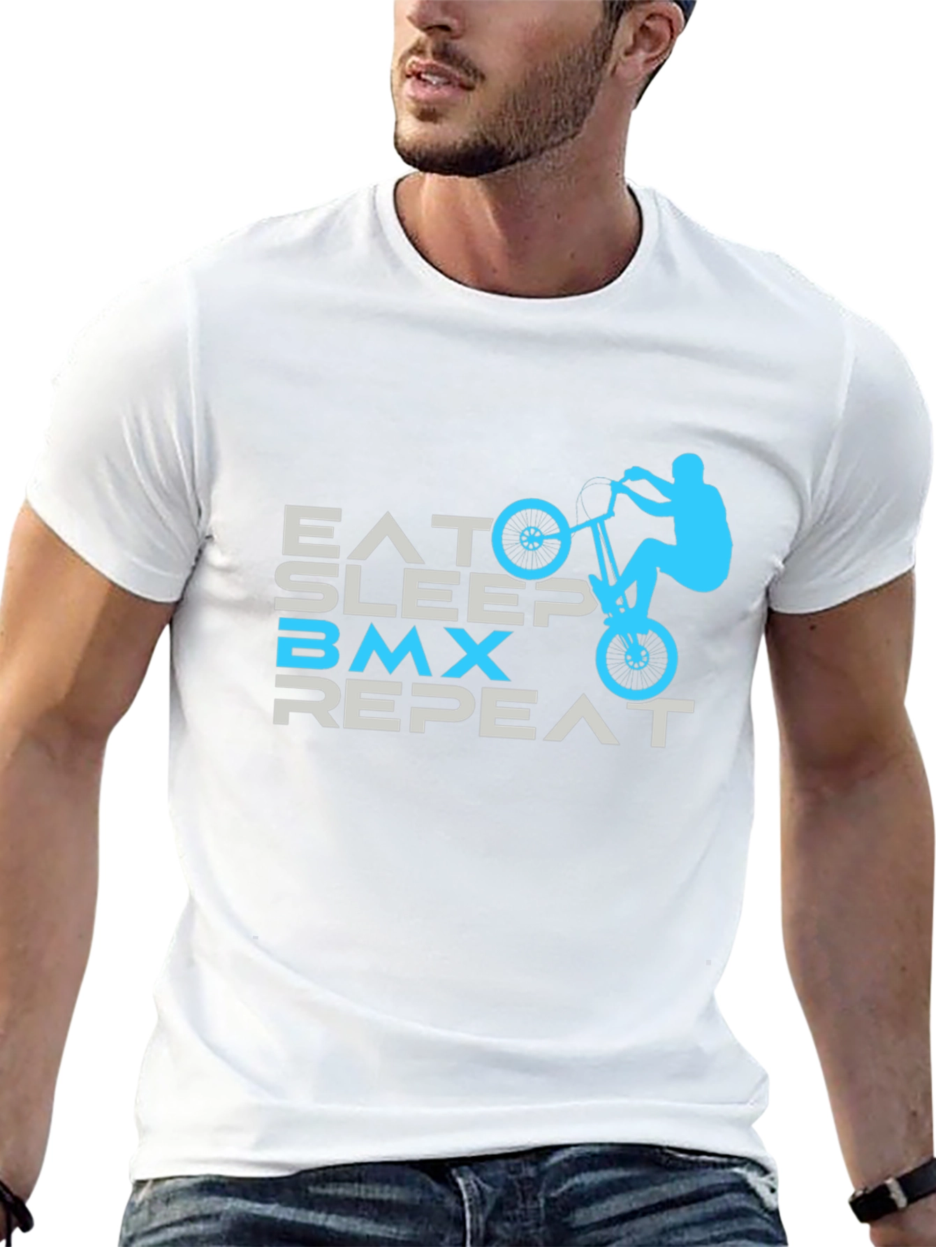 Eat Sleep BMX Repeat Graphic Tee
