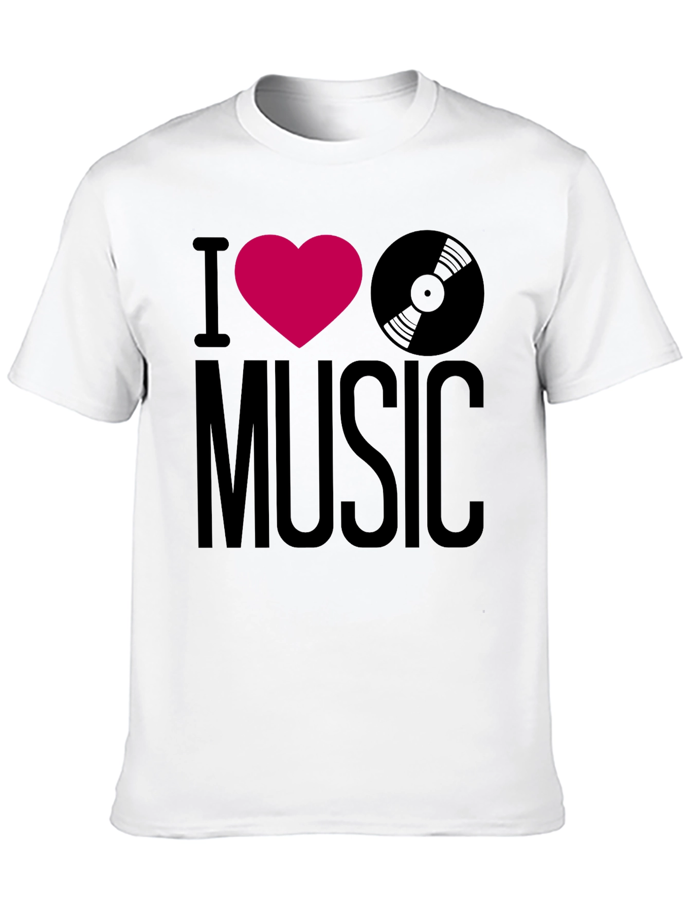 I Heart Music Graphic Tee - Black T-Shirt