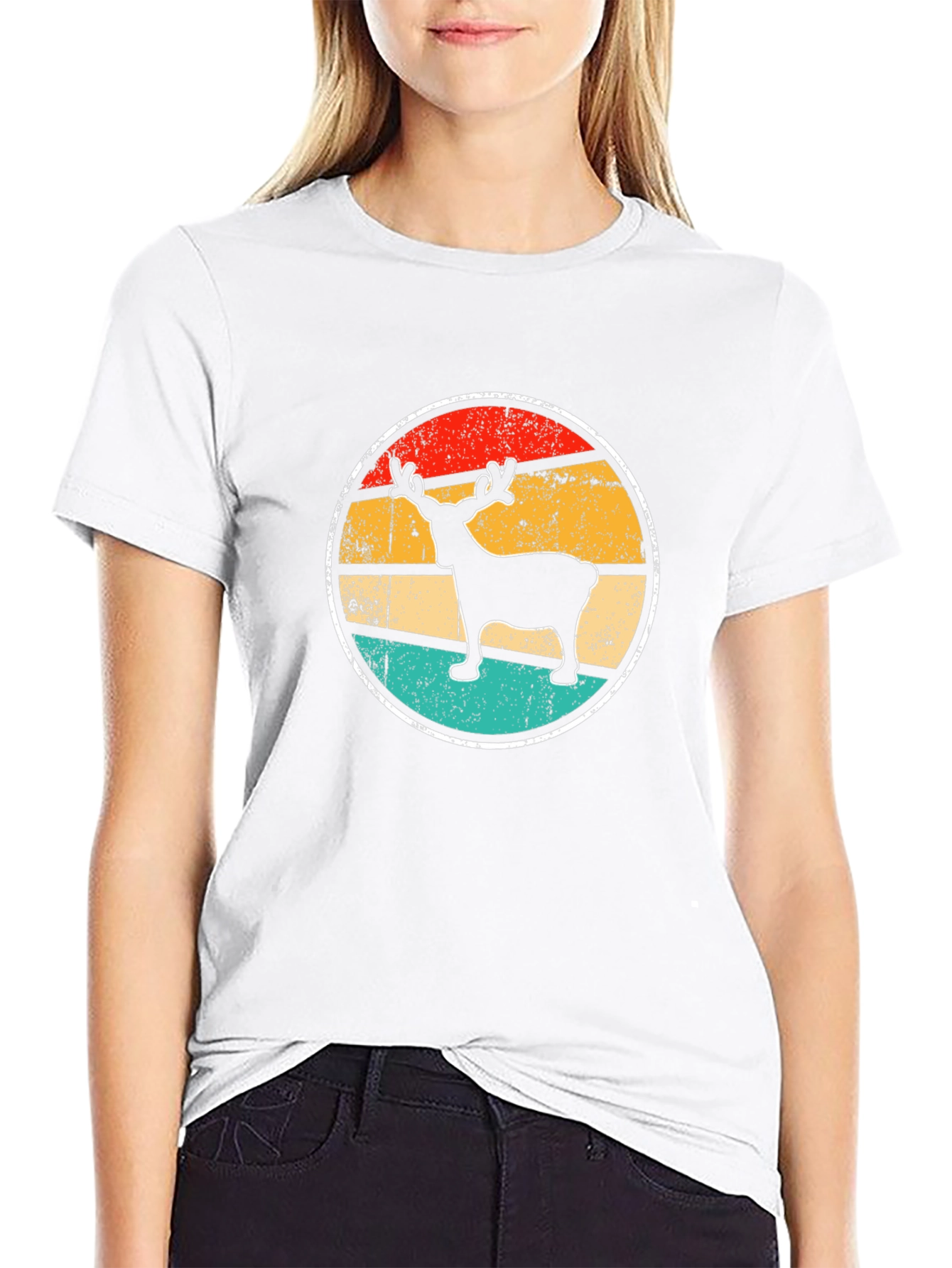 Retro Reindeer Graphic Tee