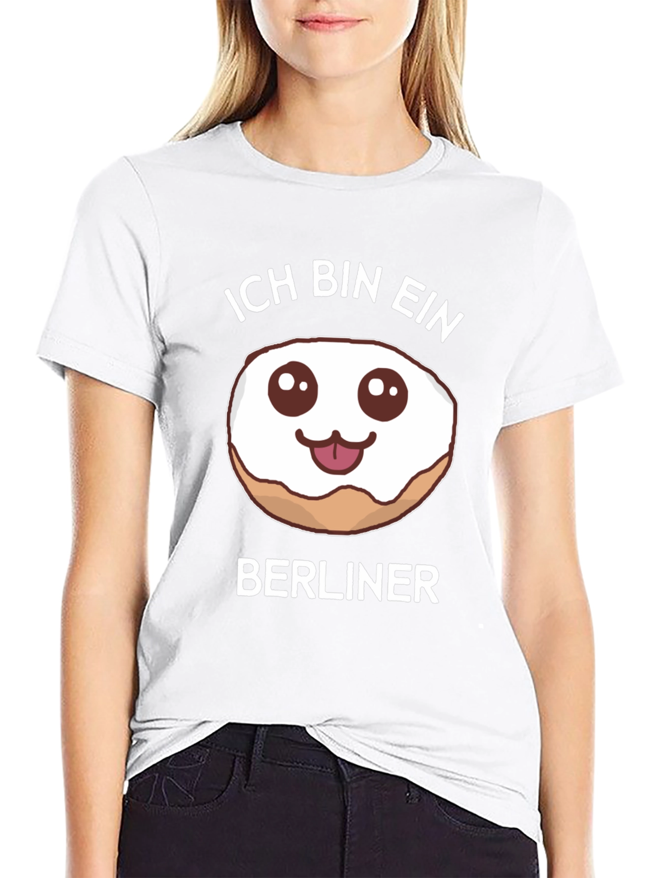 Ich Bin Ein Berliner Donut Graphic T-Shirt