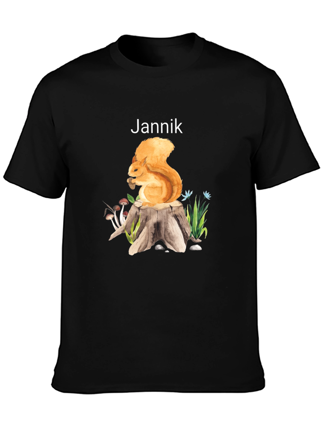 Squirrel on Stump Graphic Tee - Jannik