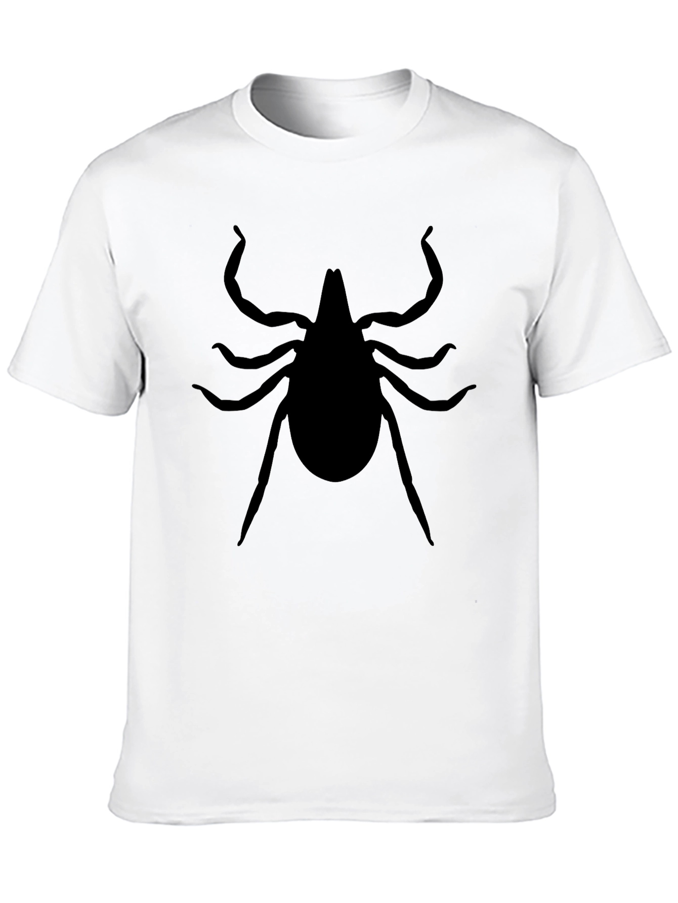 Tick Silhouette Graphic Tee - Unisex Black T-Shirt