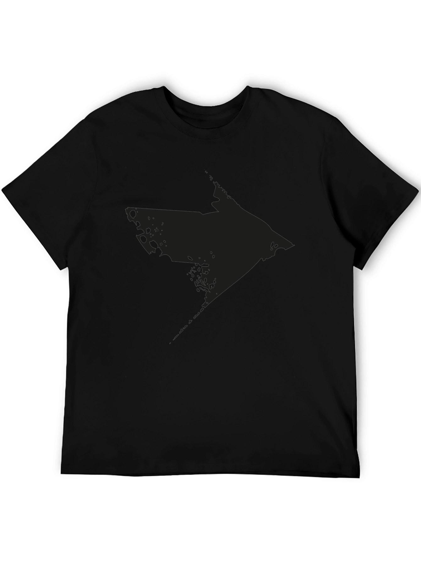 Distressed Arrow Graphic Black T-Shirt