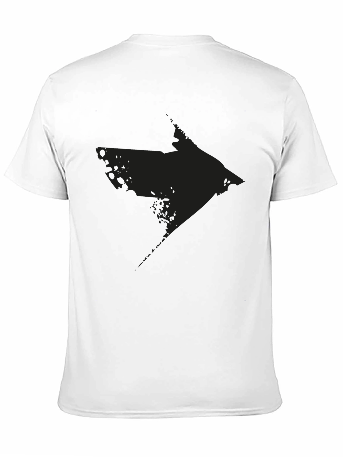 Distressed Arrow Graphic Black T-Shirt