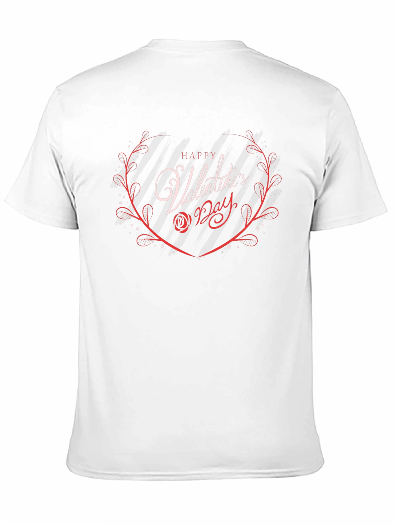 Happy Valentines Day Graphic Tee - Black