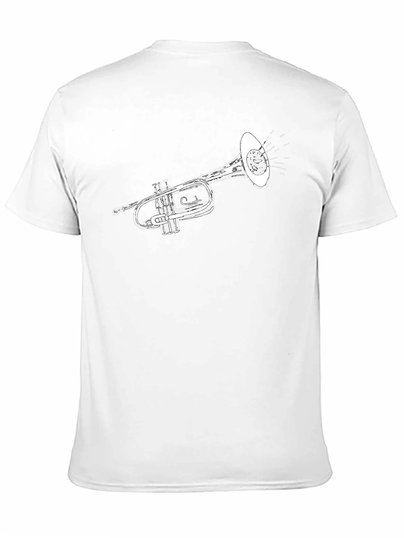 Trumpet Graphic Tee - Classic Musical Style