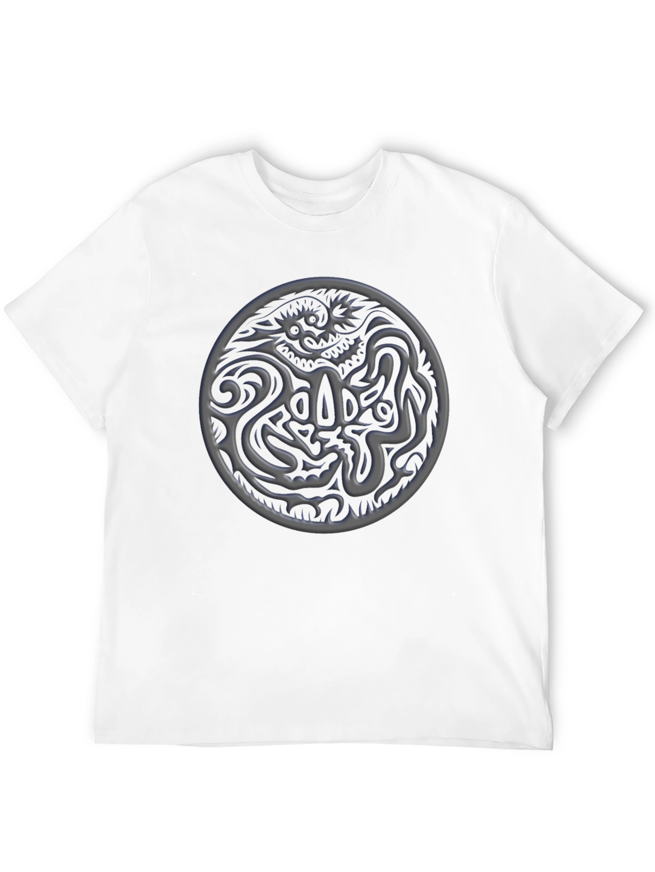 Dragon Emblem Graphic Tee - Stylish Black T-Shirt
