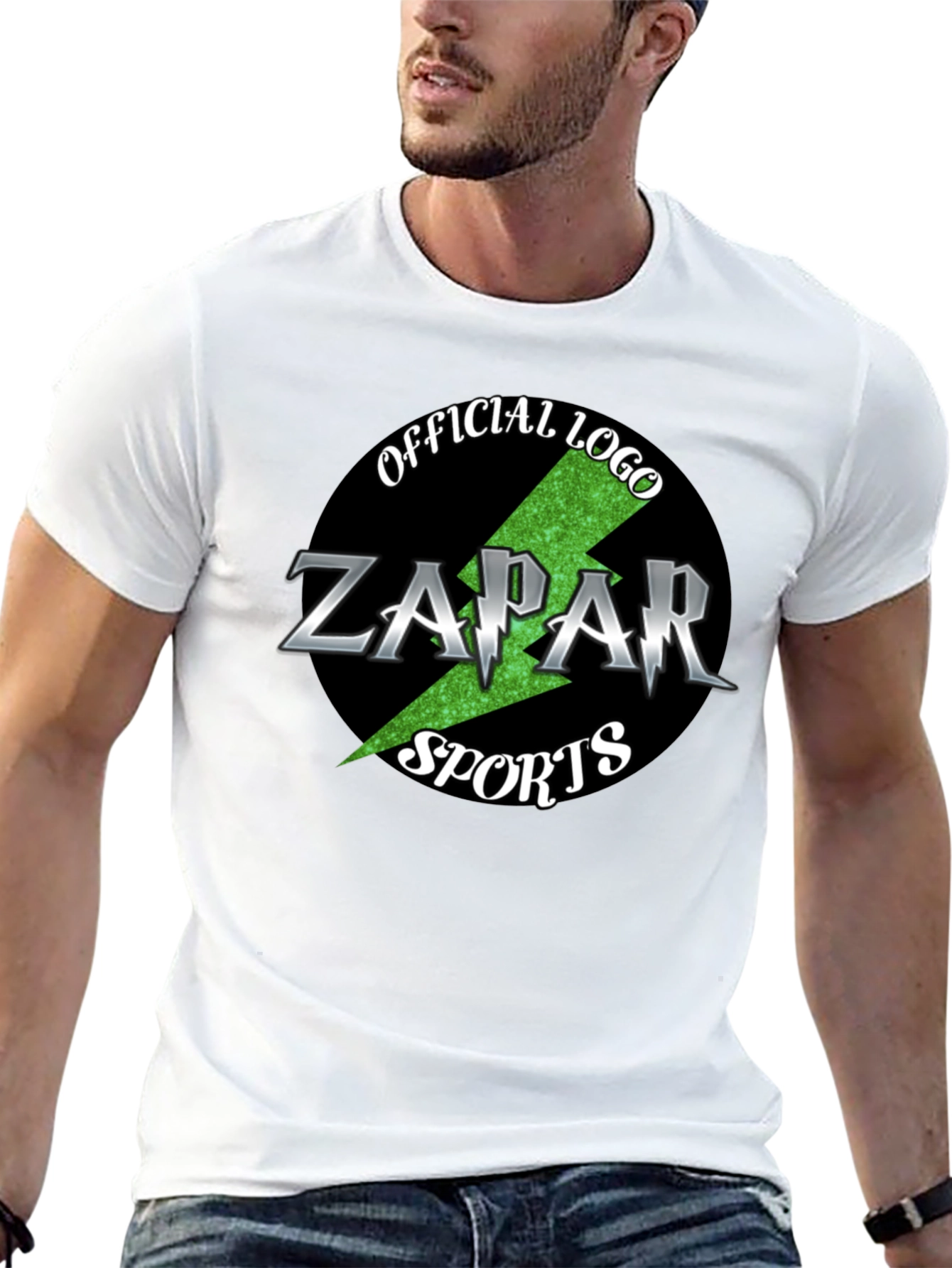 Zapar Sports Official Logo Black T-Shirt
