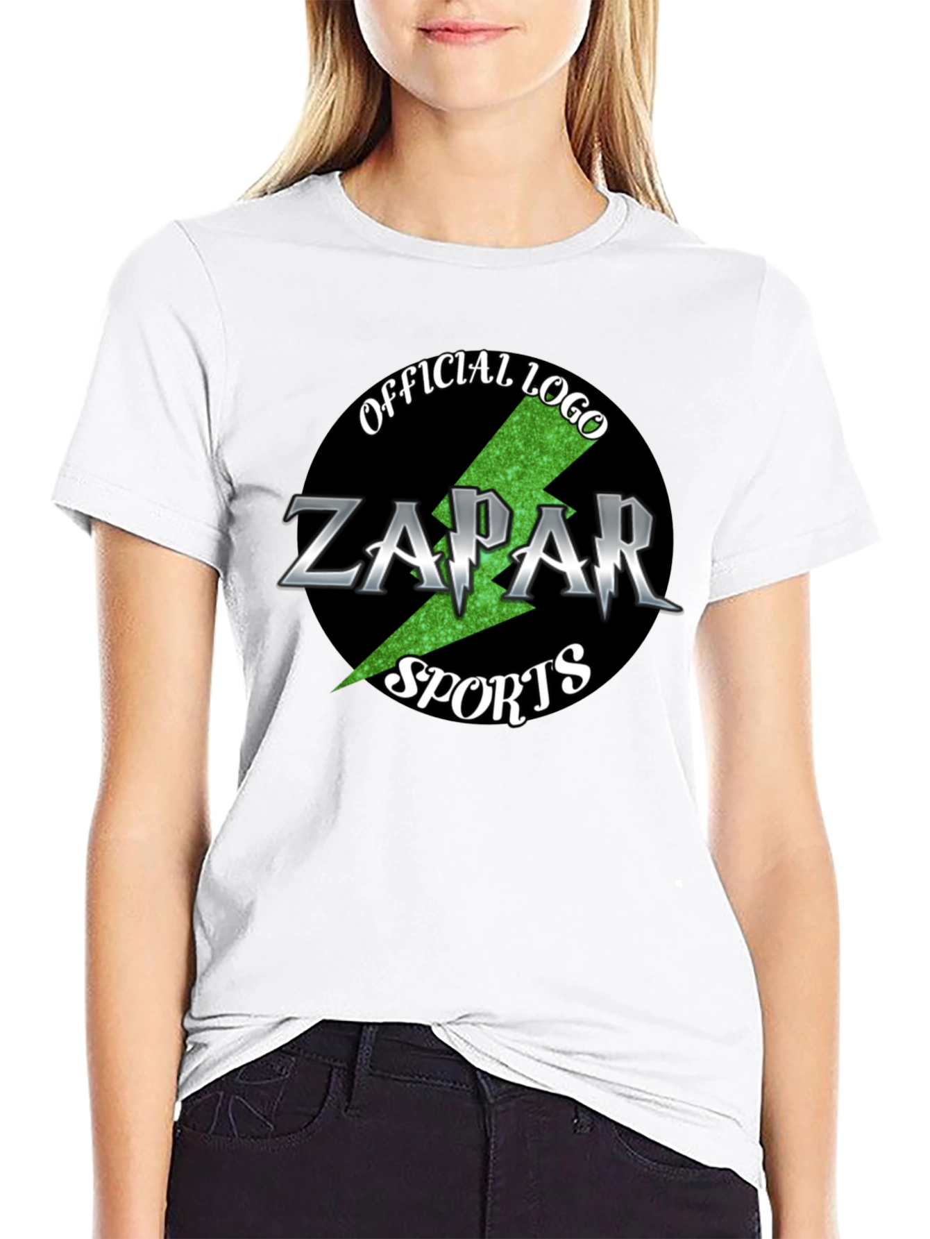 Zapar Sports Official Logo Black T-Shirt