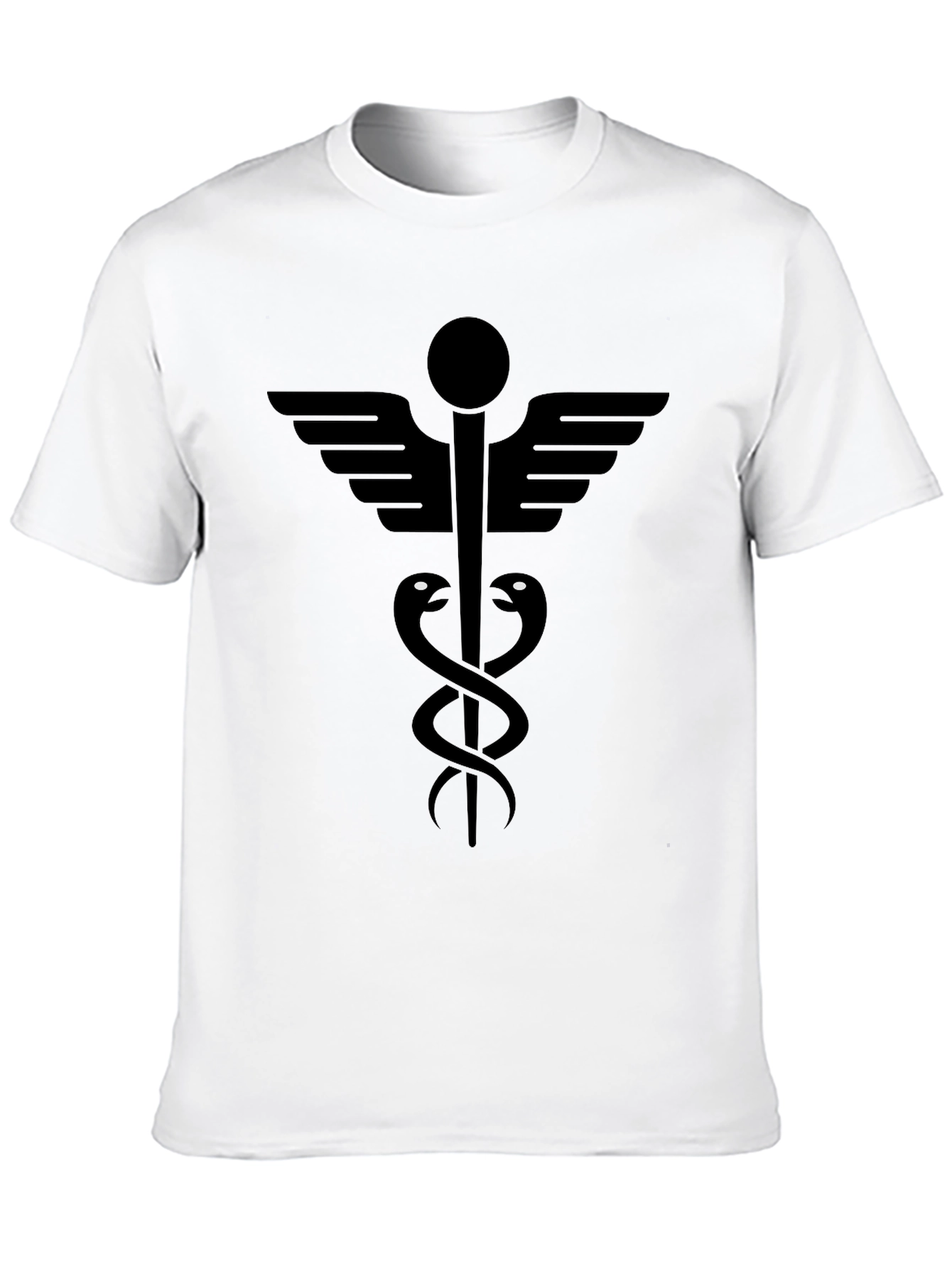 Caduceus Symbol T-Shirt - Medical Inspired Design