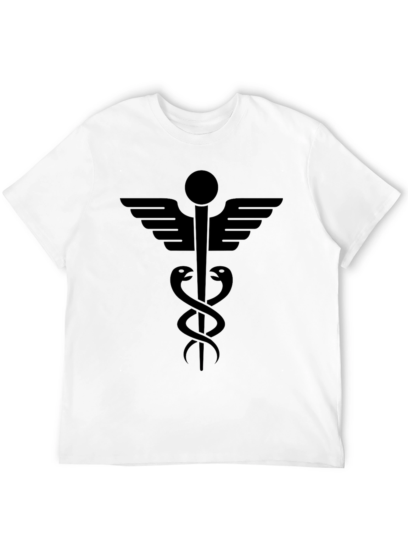 Caduceus Symbol T-Shirt - Medical Inspired Design