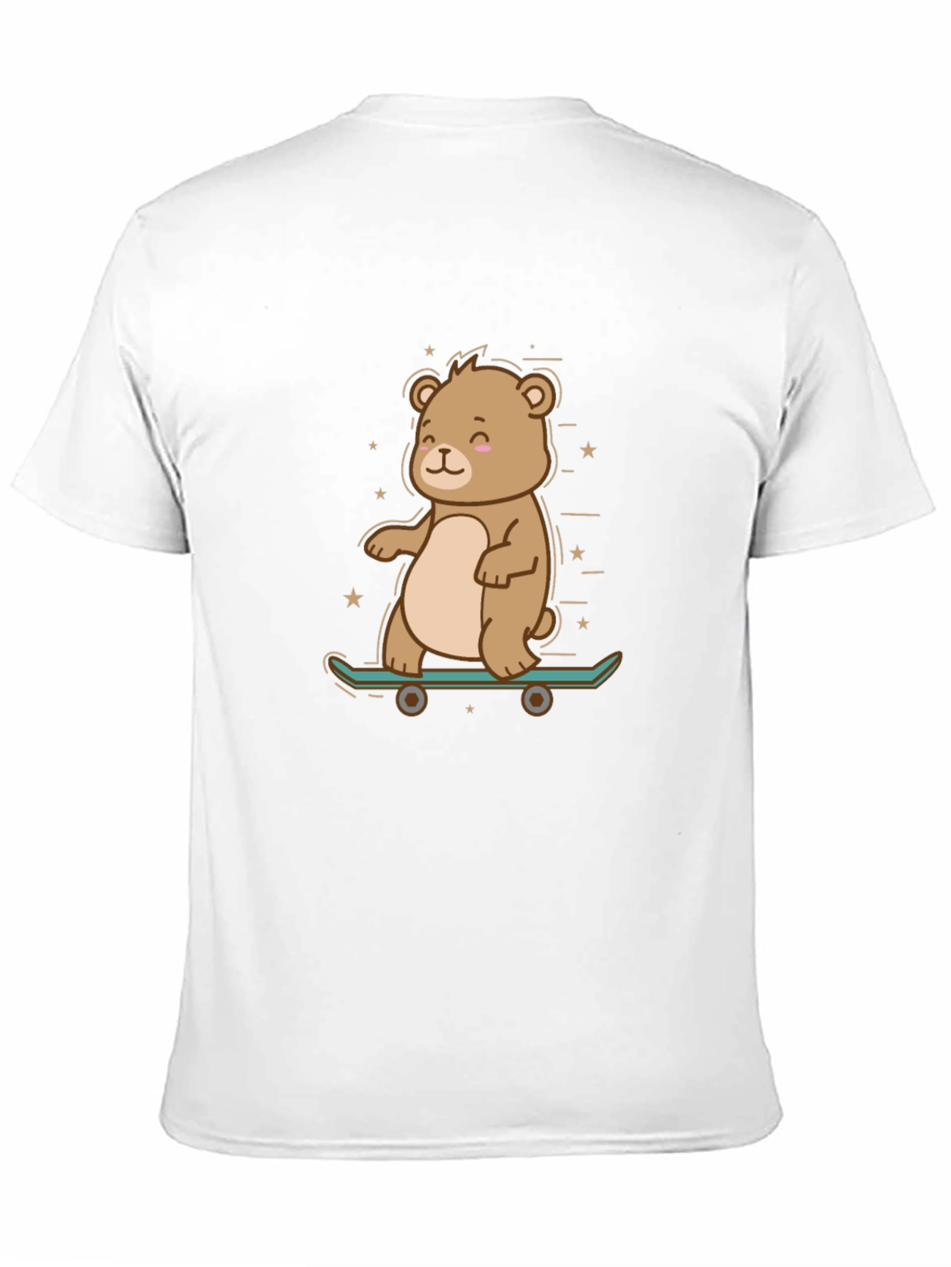 Cool Bear Skateboarder Graphic Tee