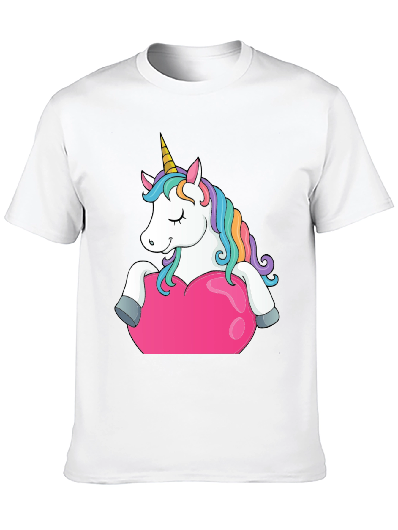 Unicorn Heart Graphic Tee - Black