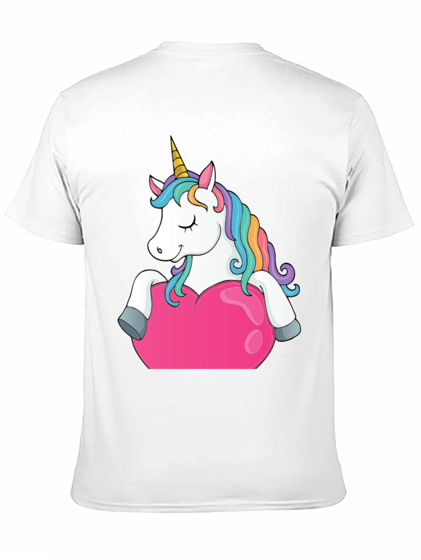 Unicorn Heart Graphic Tee - Black