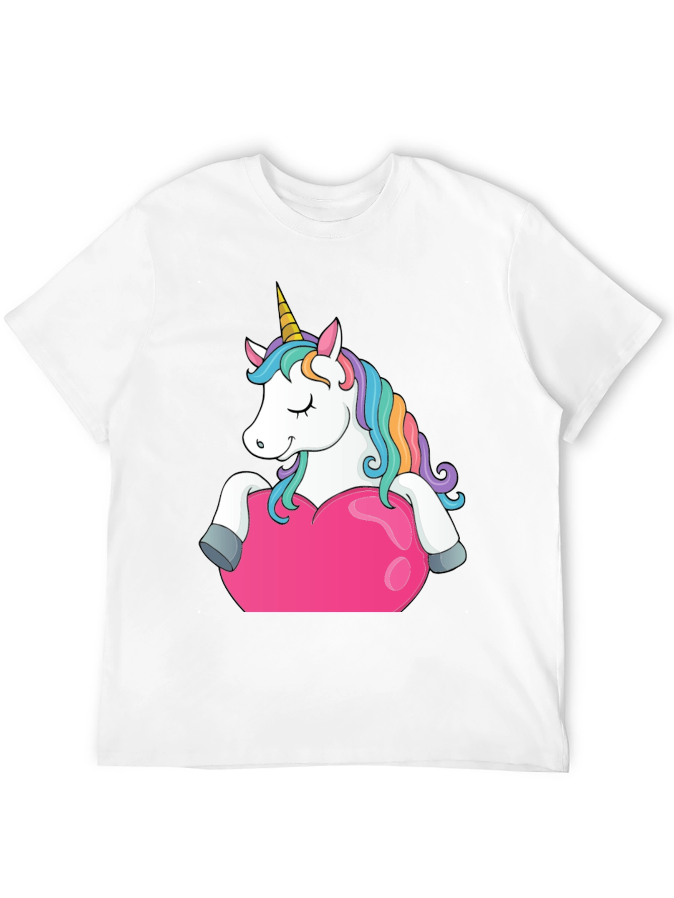 Unicorn Heart Graphic Tee - Black
