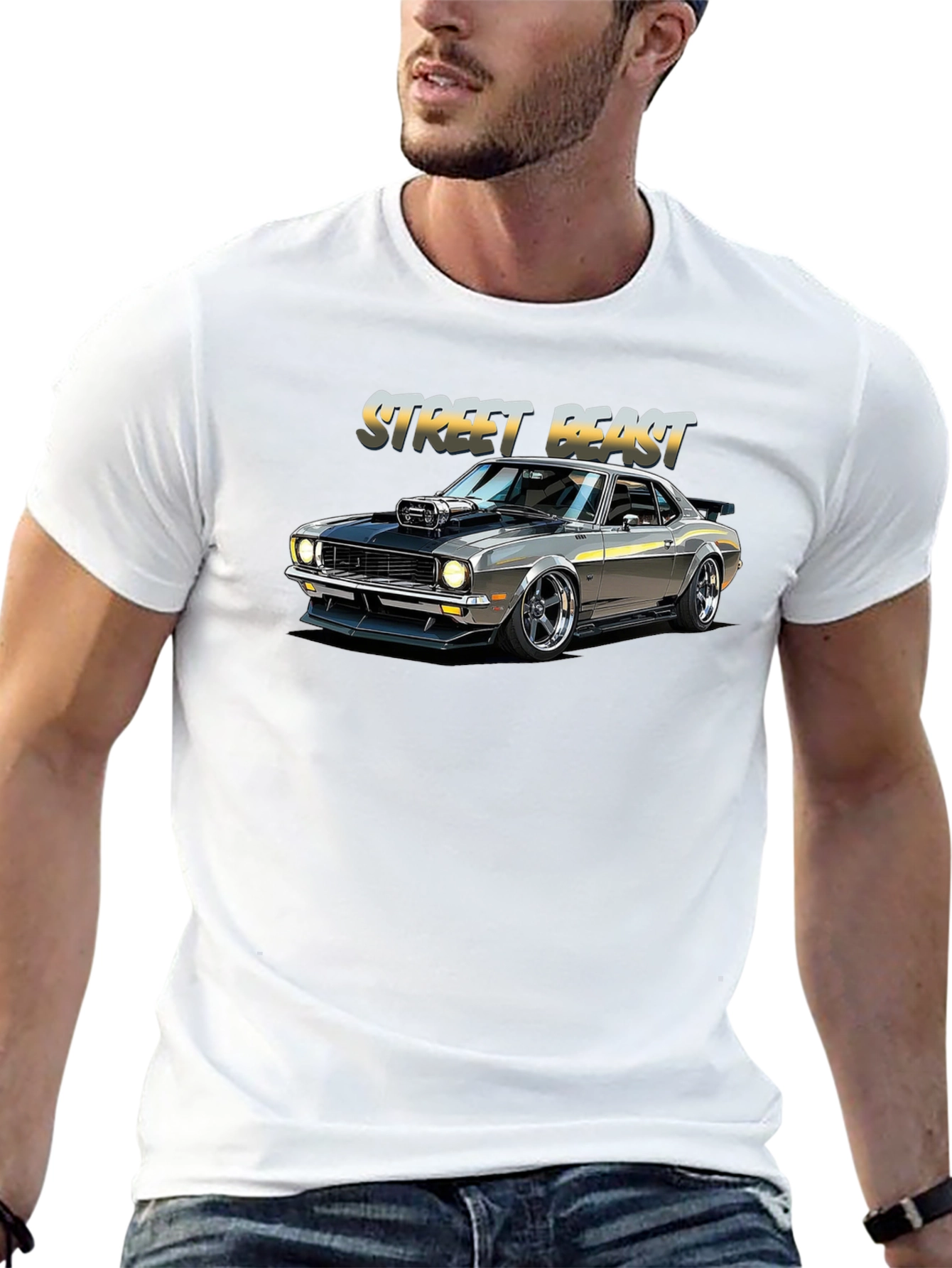 Street Beast Car Graphic T-Shirt