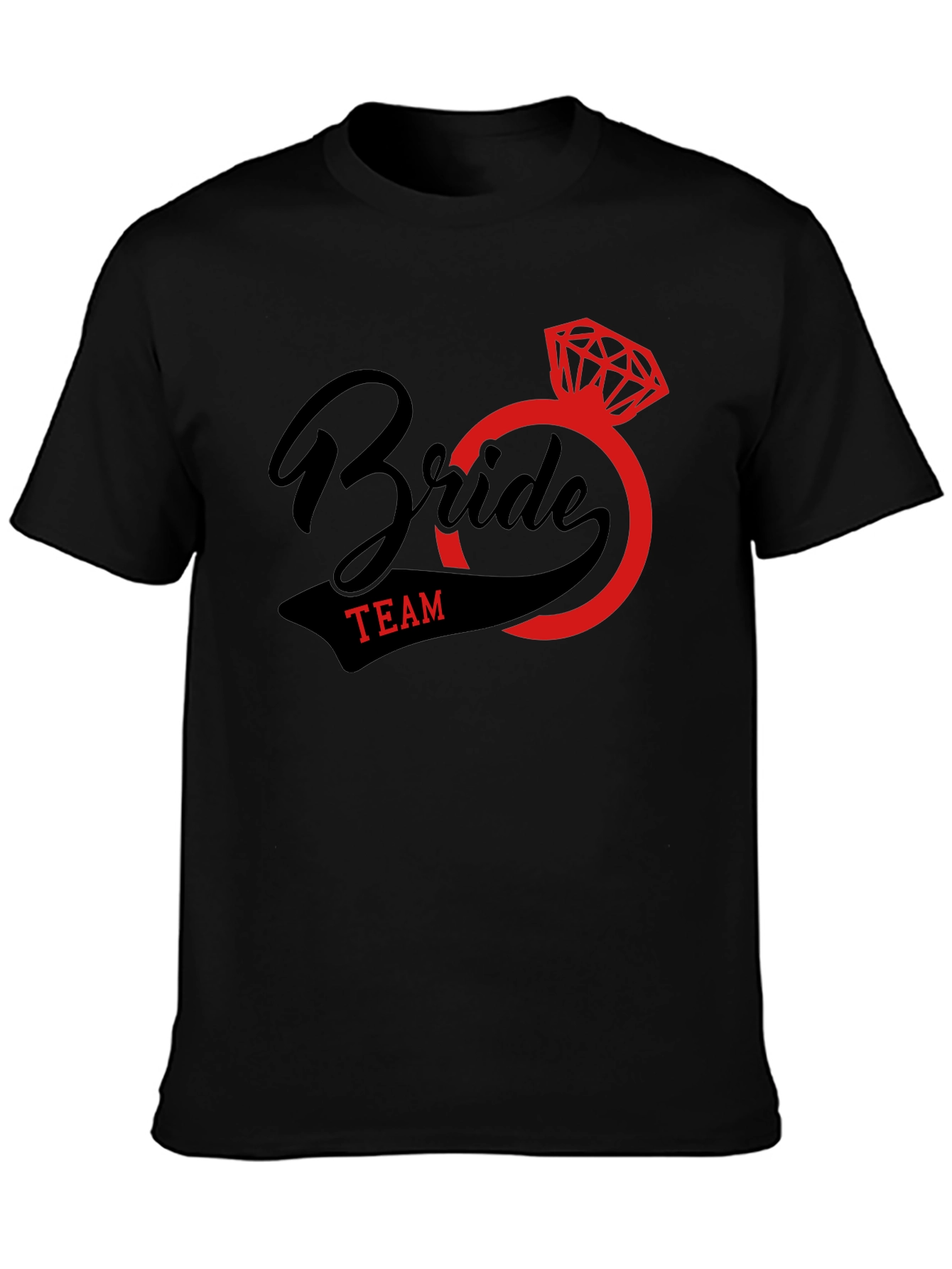 Bride Team Graphic Tee - Black