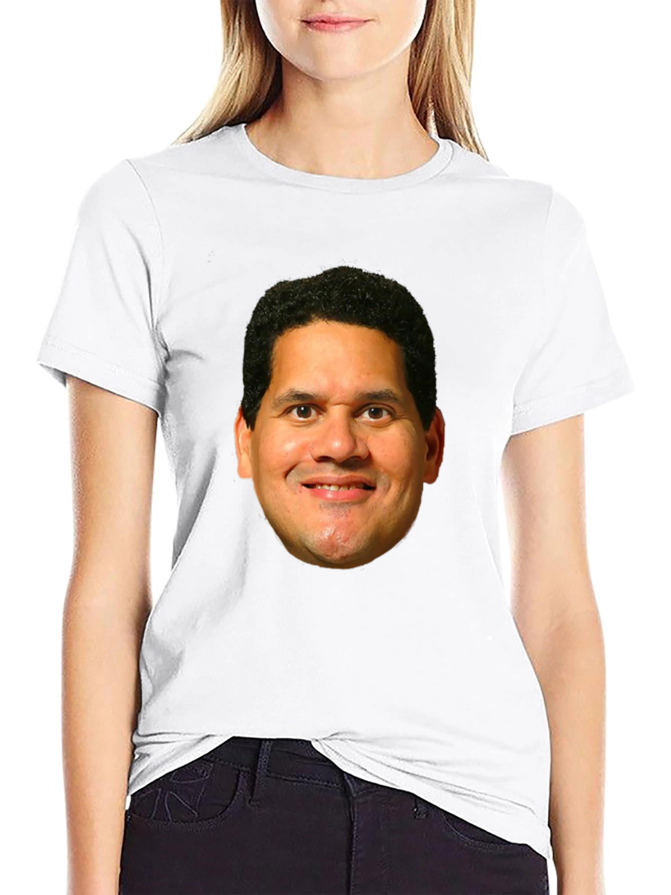 Reggie Fils-Aimé Face Black T-Shirt