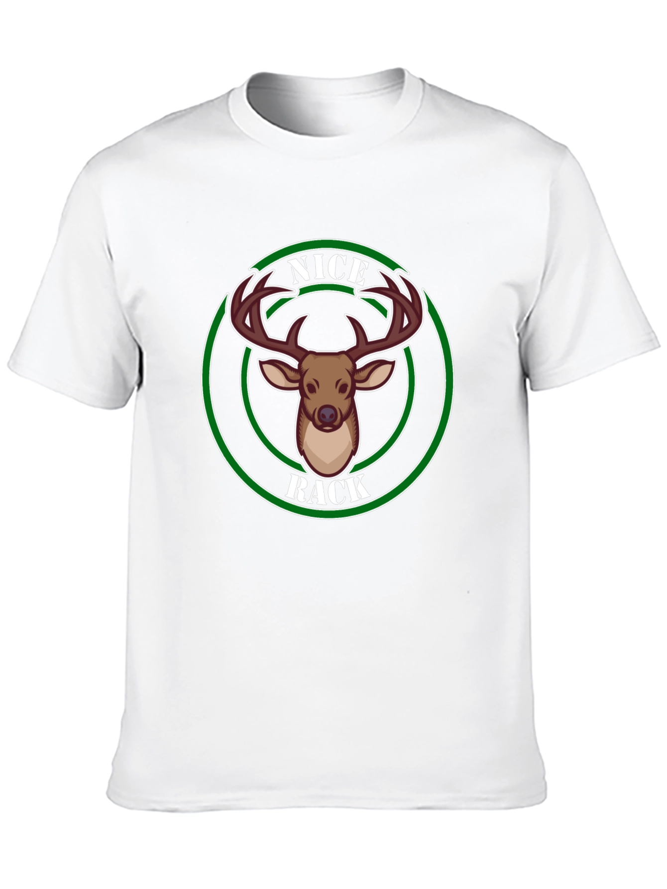Nice Rack Deer Graphic Tee - Black
