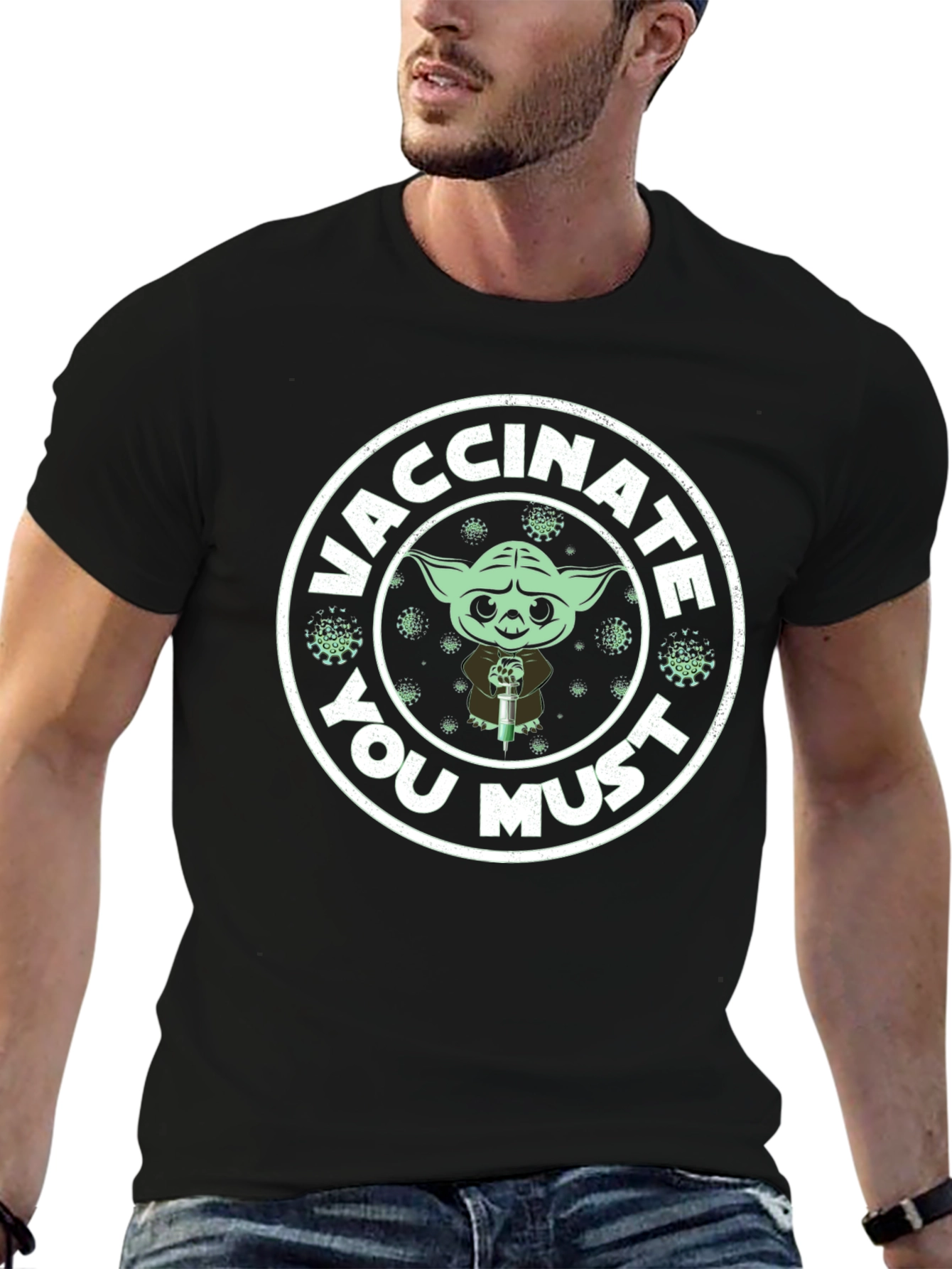 Vaccinate You Must T-Shirt - Yoda Style