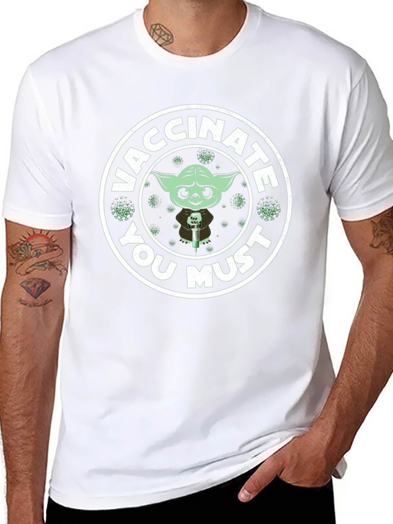 Vaccinate You Must T-Shirt - Yoda Style