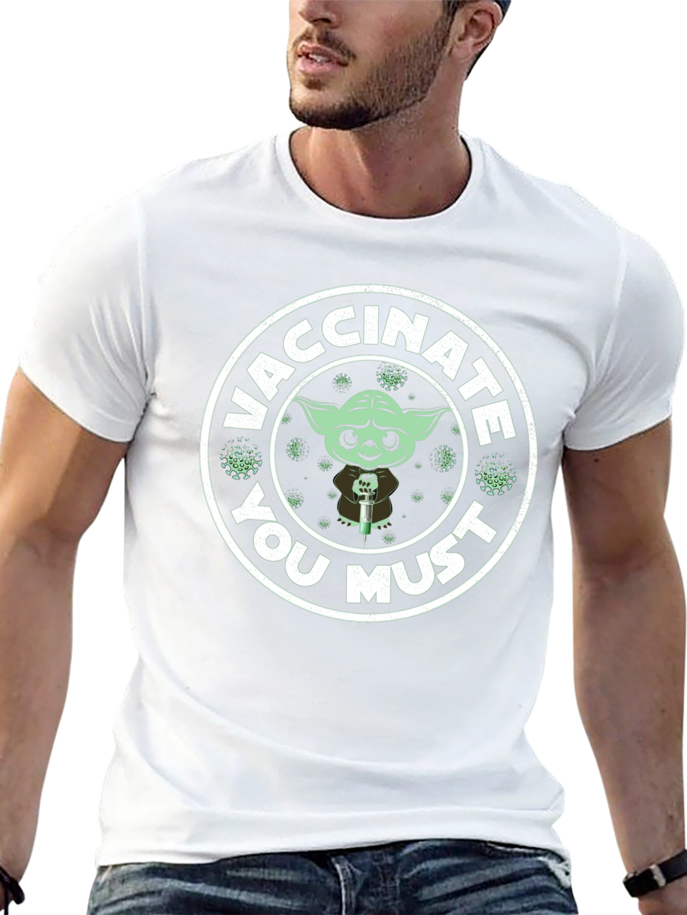 Vaccinate You Must T-Shirt - Yoda Style
