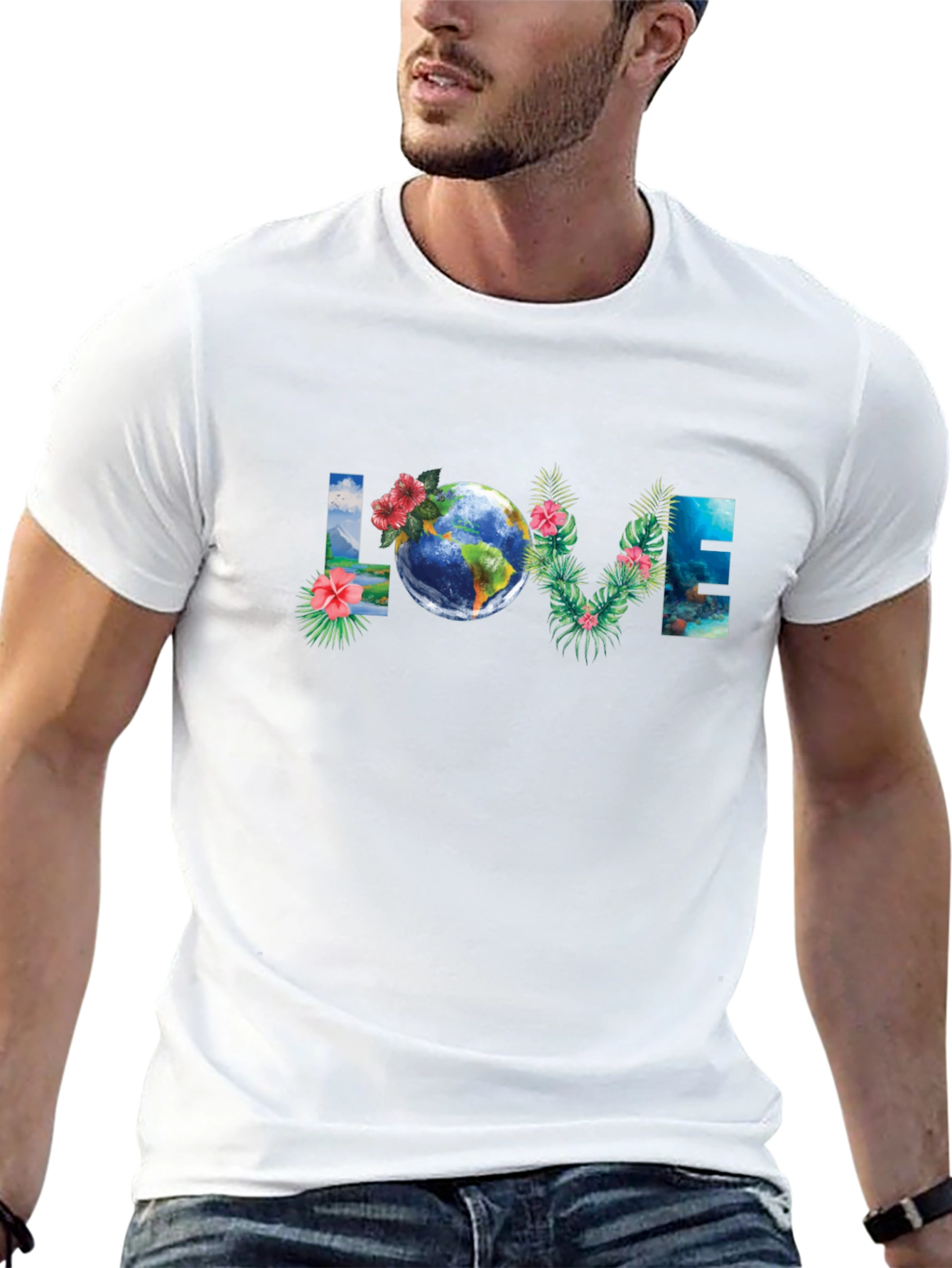 Love Earth Graphic T-Shirt - Black