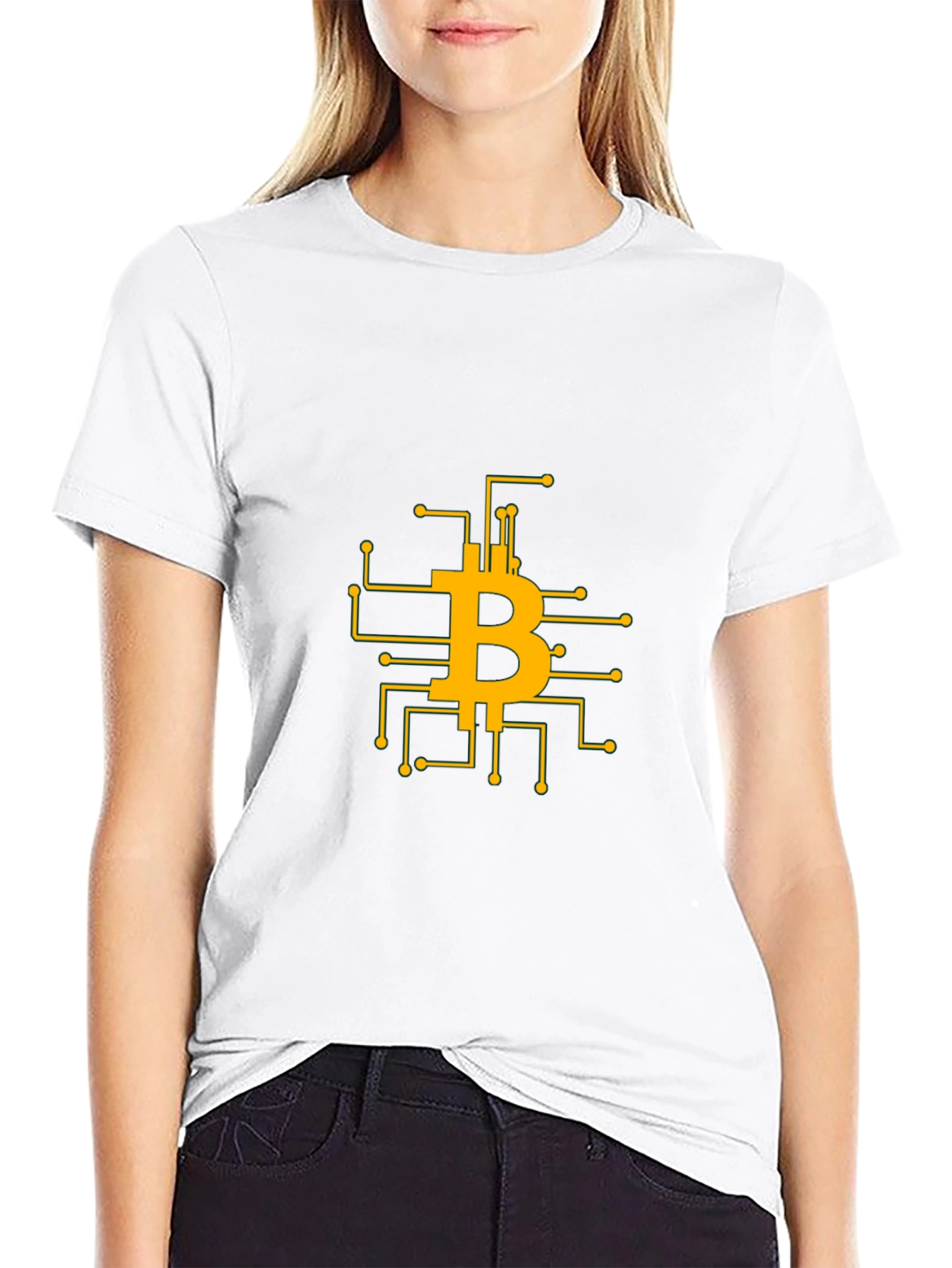 Bitcoin Circuit Board T-Shirt - Crypto Design