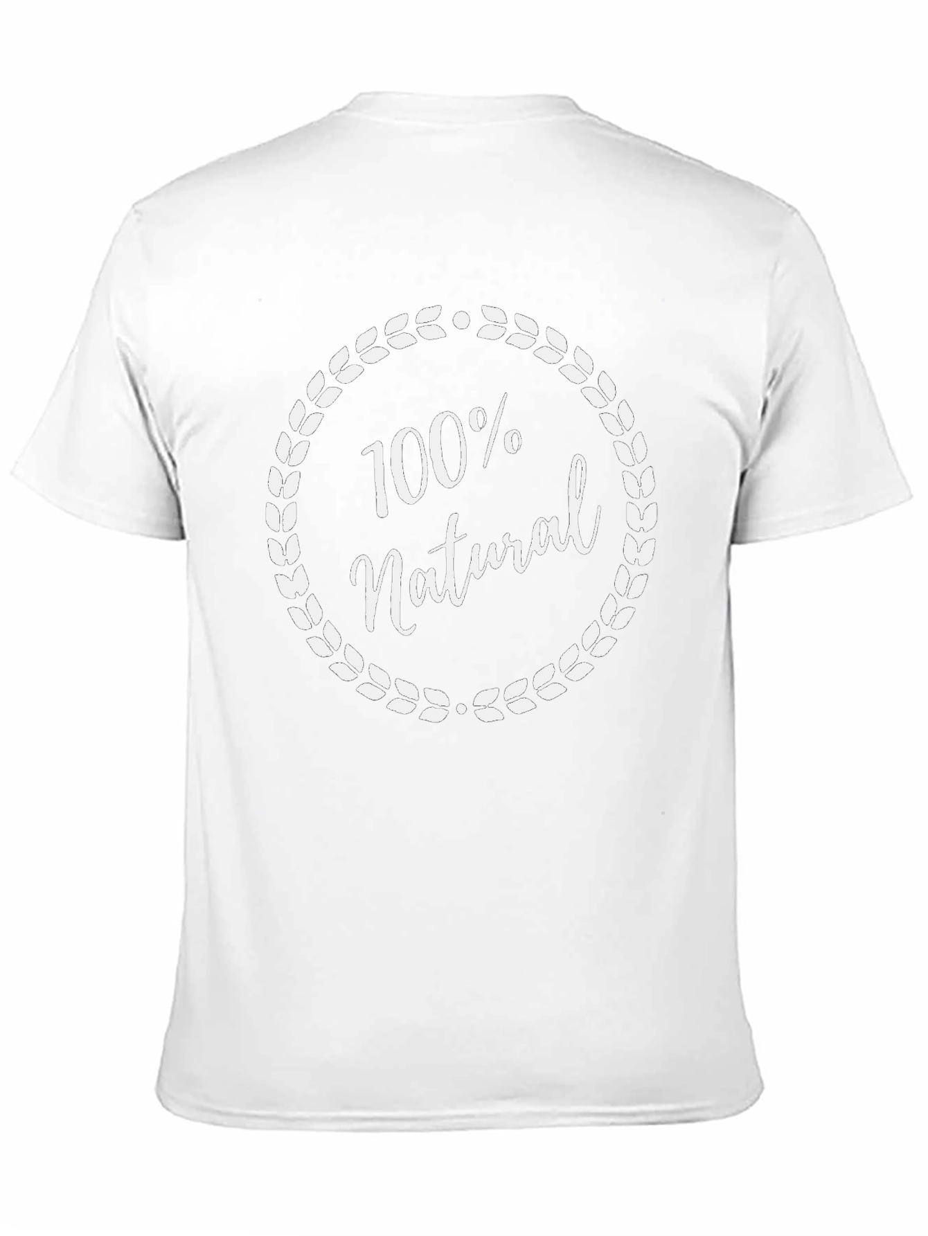 100% Natural Graphic Tee - Soft Cotton Blend T-Shirt