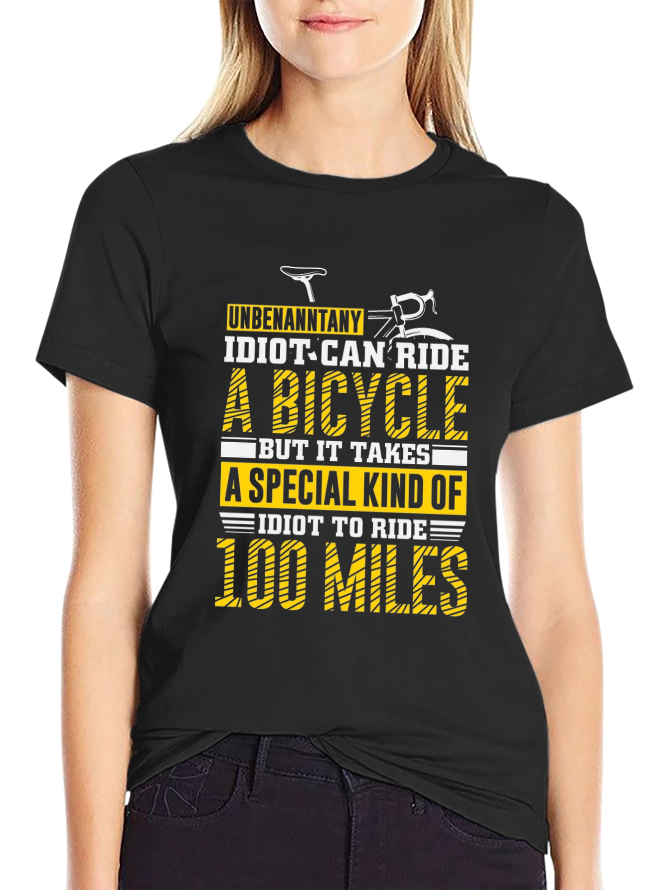 Funny Cycling 100 Miles Graphic Tee