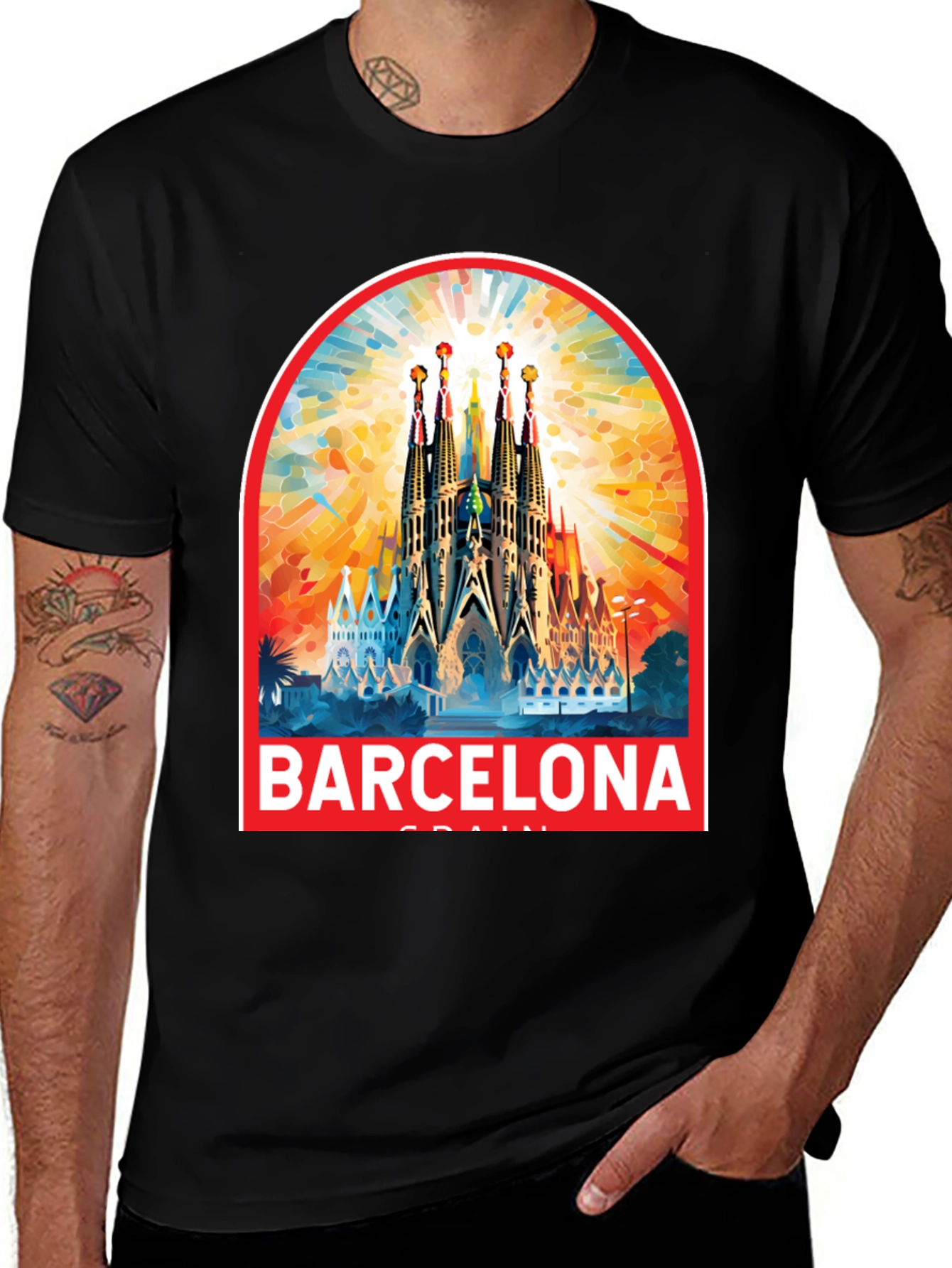 Barcelona Spain T-Shirt Souvenir Graphic Tee