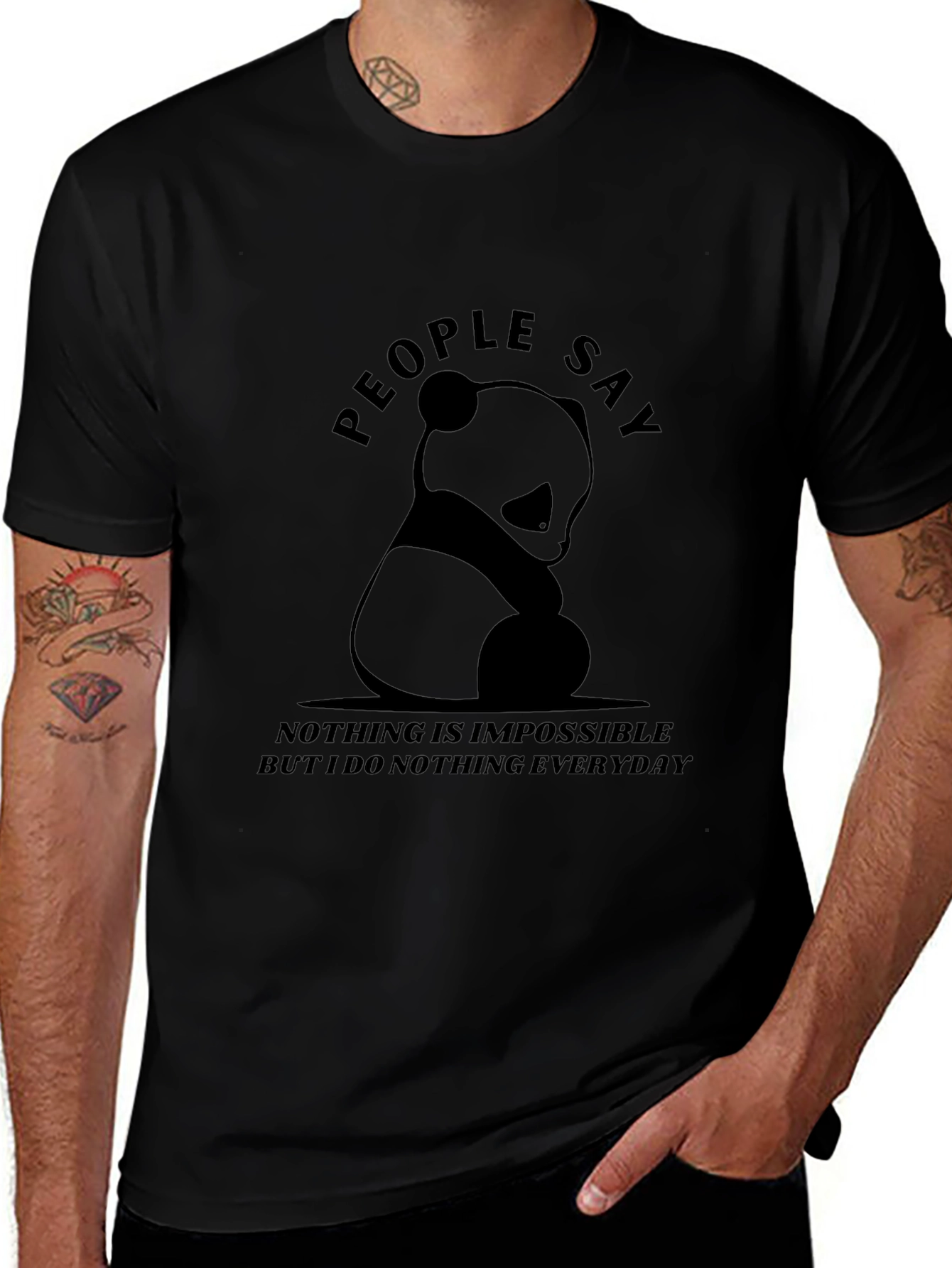 People Say Panda T-Shirt